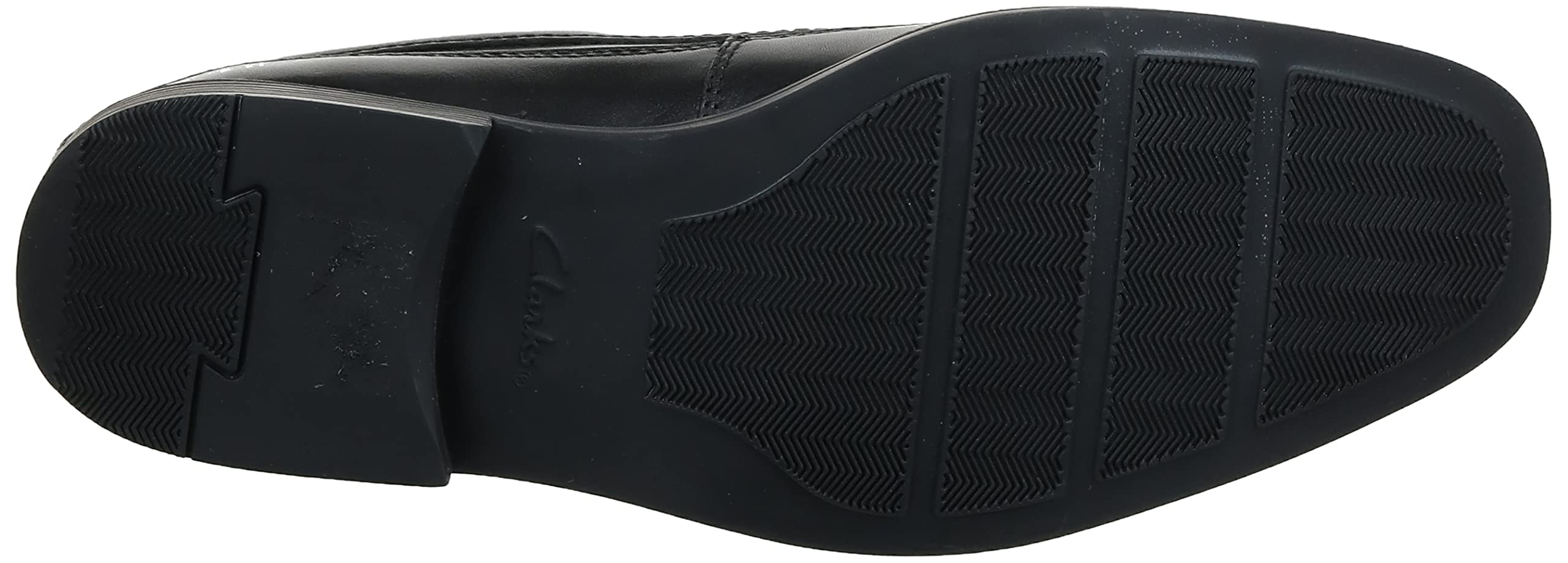 clarks Mens Tilden Free, Black Leather, 8 W