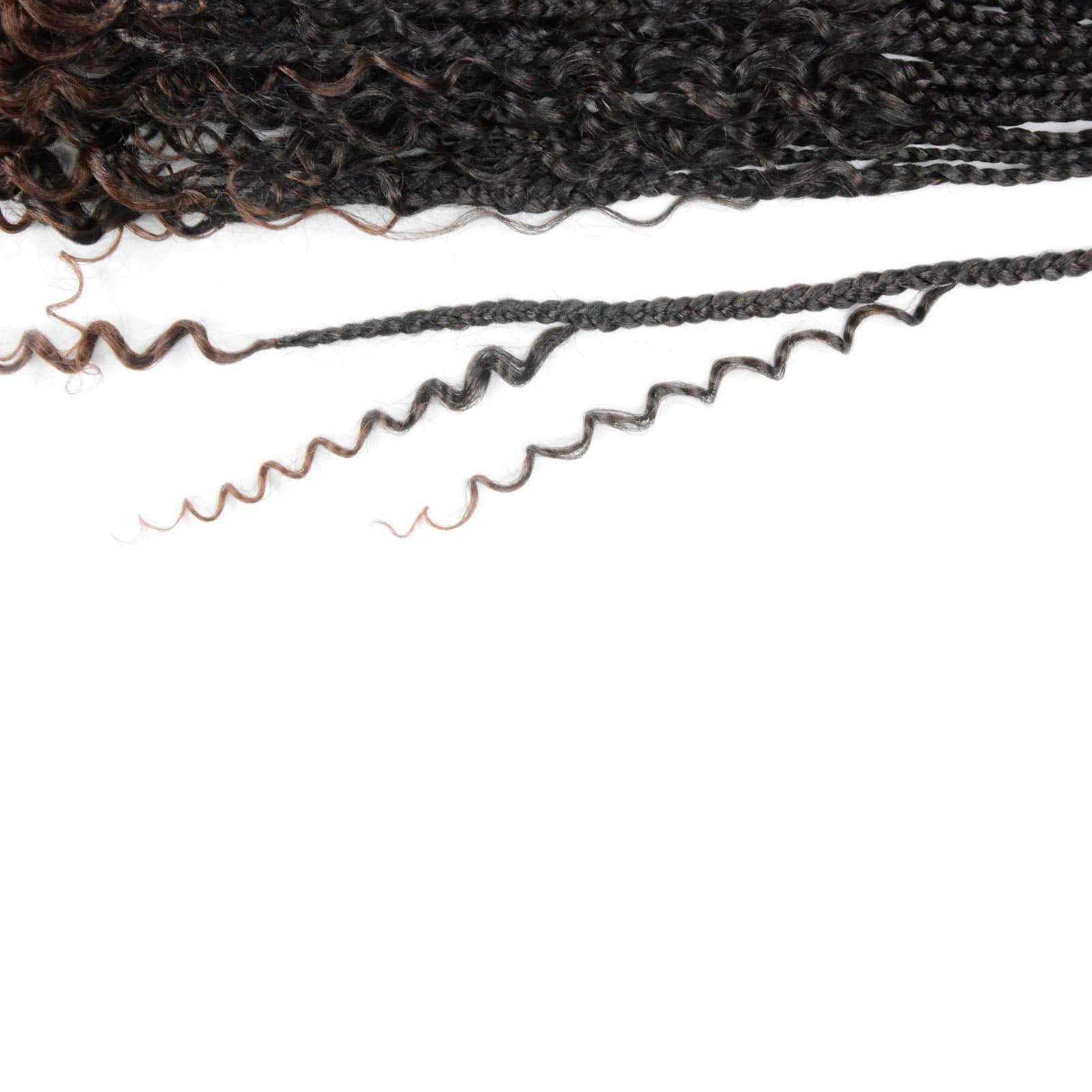 Lmzim 20Inch Goddess Box Braids Crochet Hair Bohomian Crochet Box Braids Curly Ends 8 Pack 3X Crochet Braids Synthetic Braiding