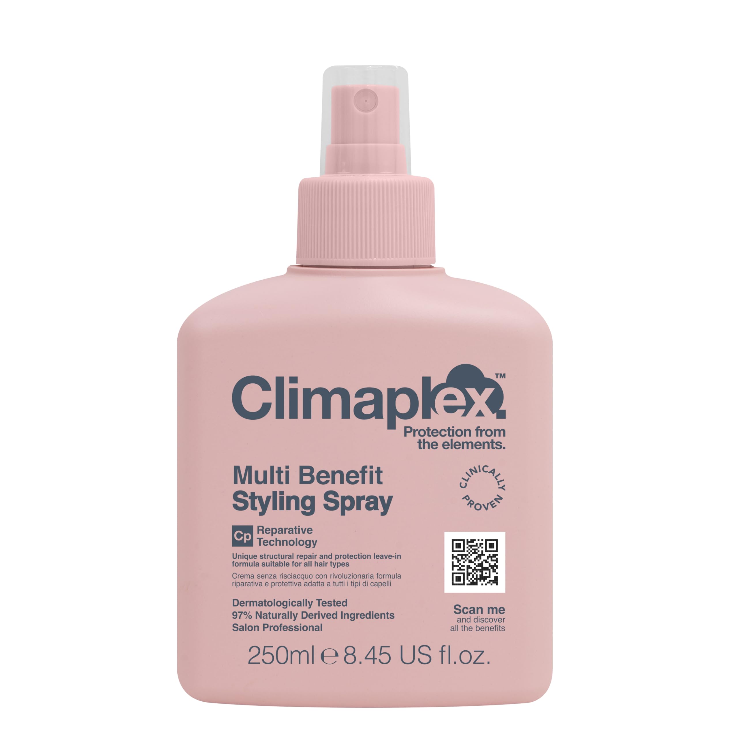 Climaplex Multi Benefit Styling Spray - Anti-Humidity Frizz Control - Helps Strengthen and Prevent Heat Damage - Contains Detang
