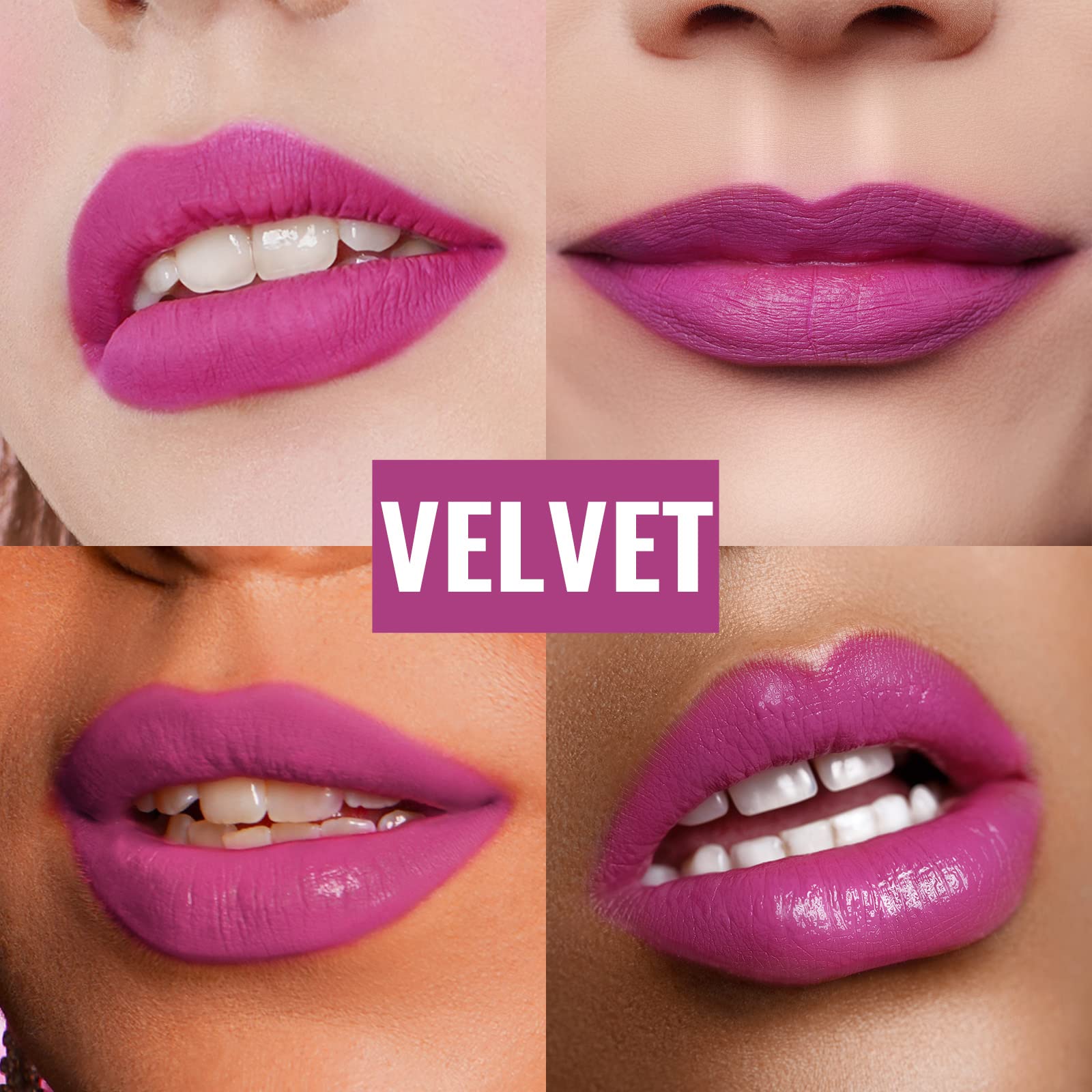 Oulac Violet Soft Matte Lipstick| Lipstick & Blush Duo| Velvet Smooth Lip Stick| Highly Pigmented & Misty Texture| Full Coverage
