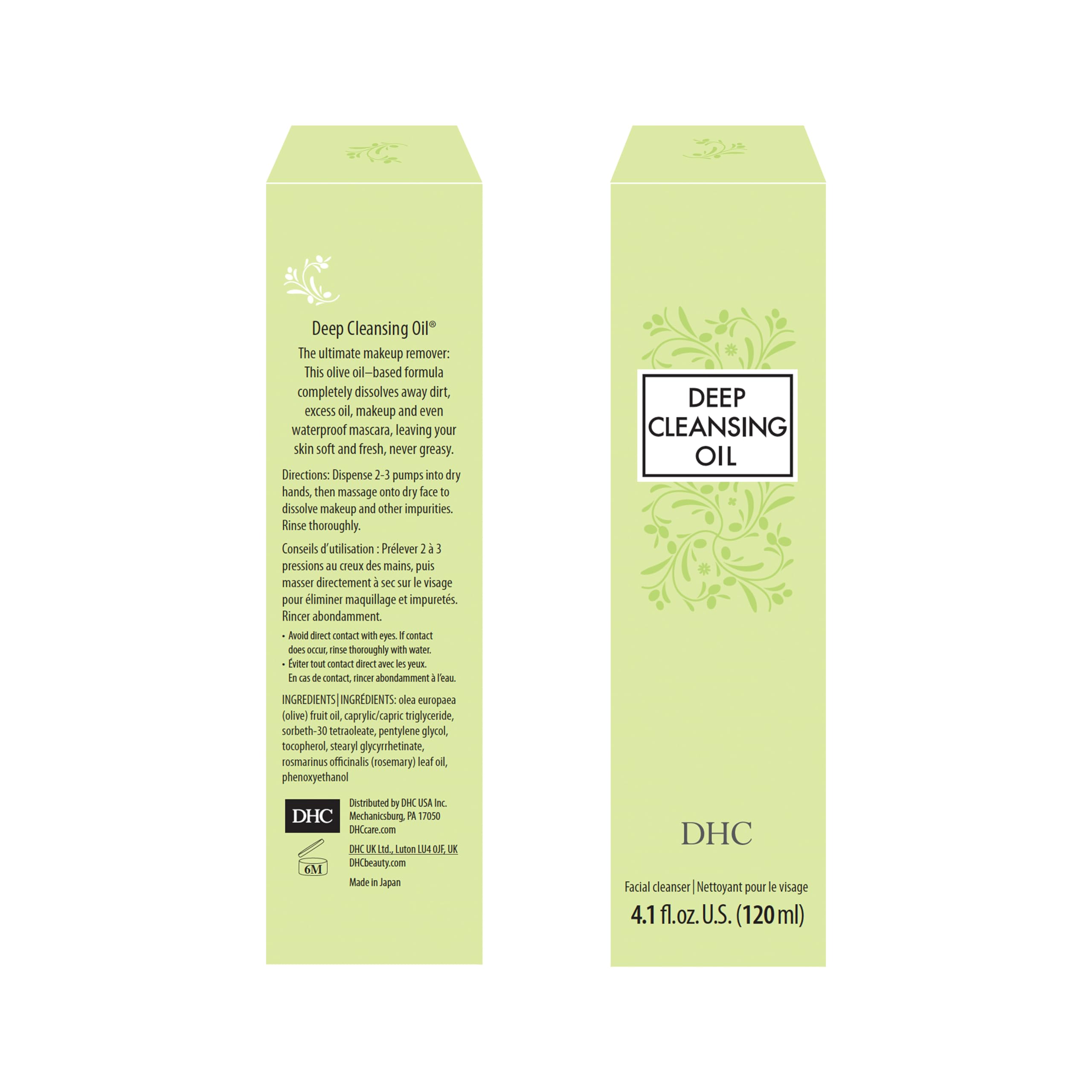 Dhc Deep Cleansing Oil Medium 2 Pack, Facial Cleansing Oil, Makeup Remover, Cleanses Without Clogging Pores, Residue-Free, Fragr