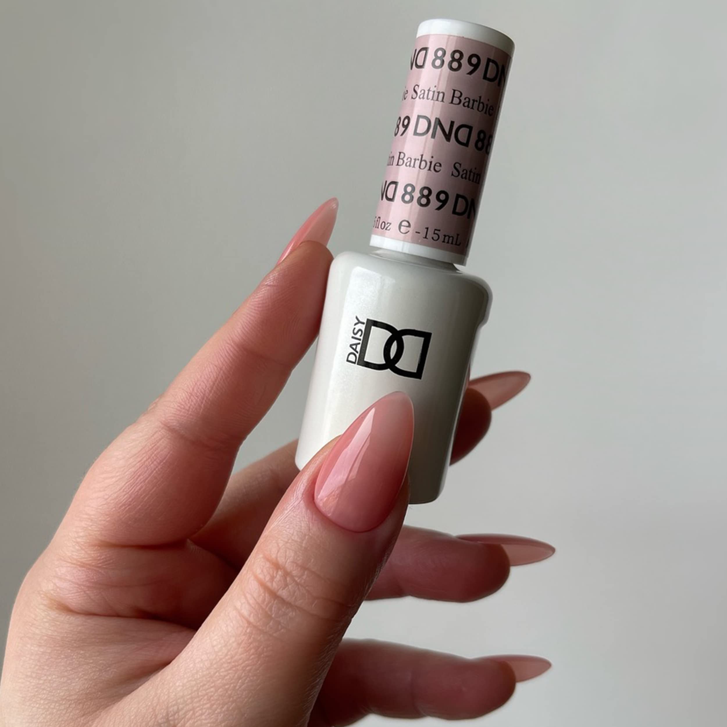 Dnd Gel Polish Set, Sheer Collection, Uv/Led Gel Polish And Air Dry Nail Lacquer, Matching Chip-Free Polish Duo, 889 Satin Barbi
