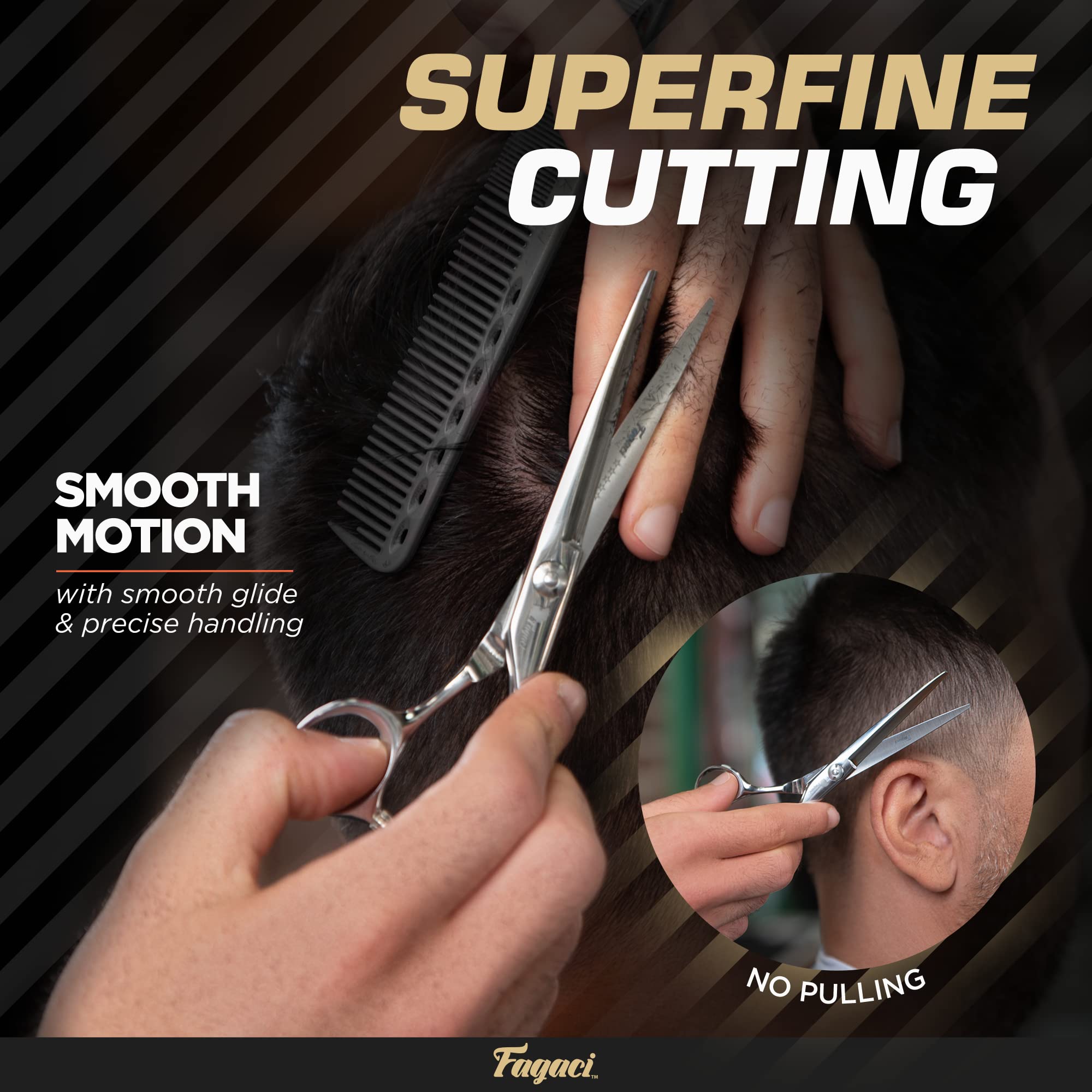 Fagaci Professional Hair Scissors 6    Extremely Sharp Blades, Fine Cutting Blades, Hair Cutting Scissors Professional, Hair She