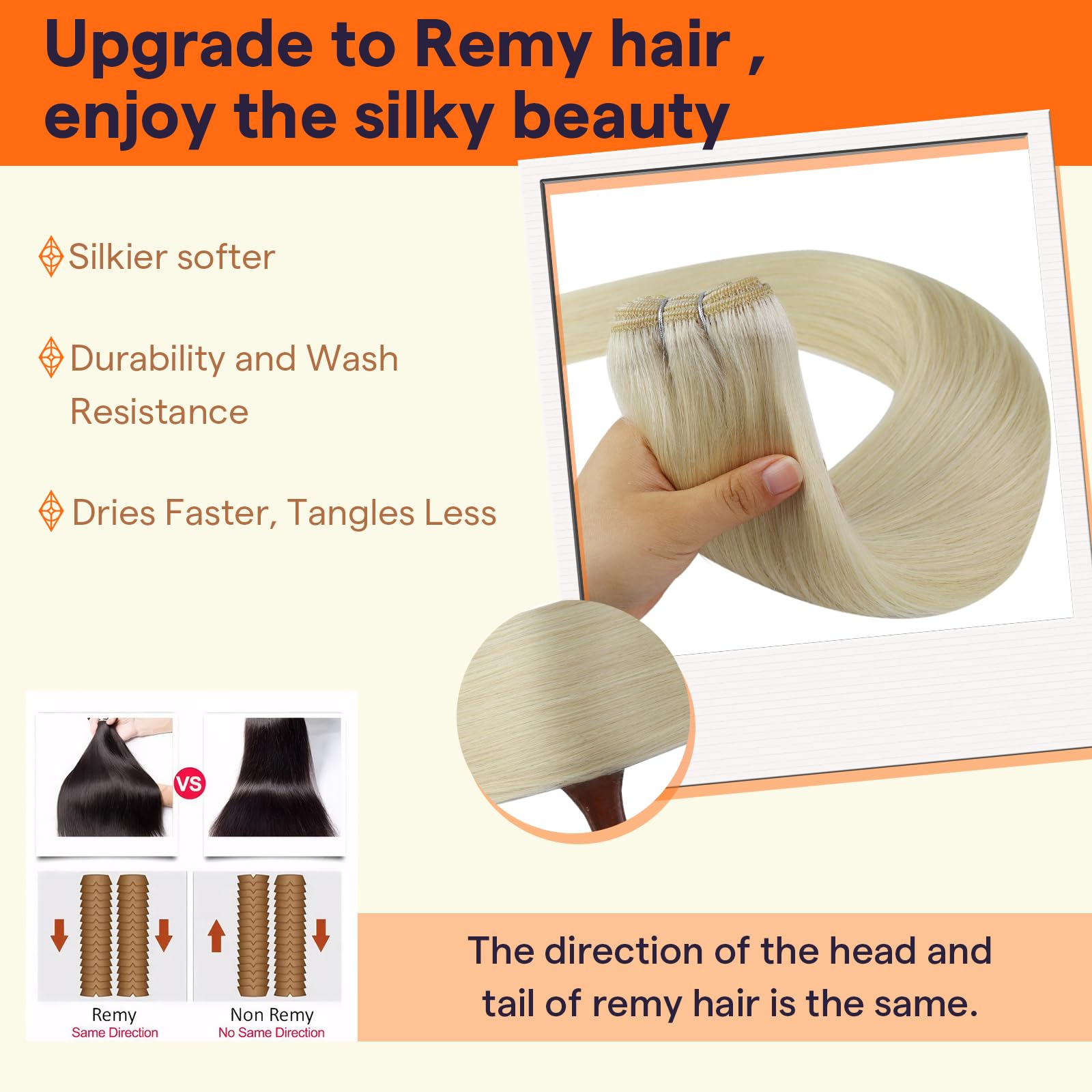 Full Shine Straight Human Hair Weft Hair Extensions 18 Inch Color 60 Platinum Blonde Remy Human Hair Weft Weave Hair Extensions