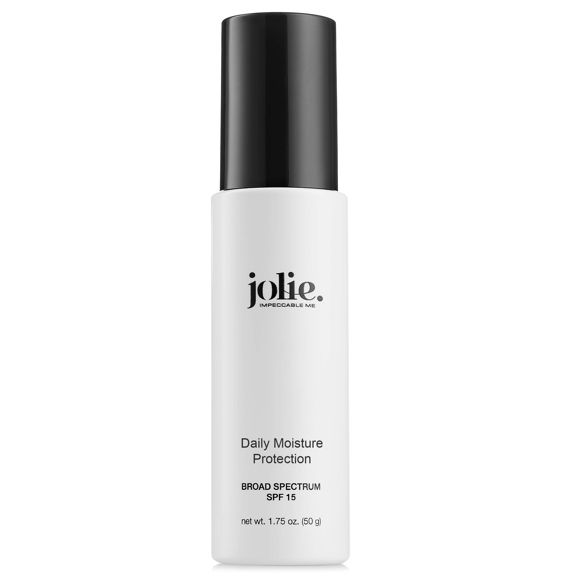 Jolie Daily Moisture Protection Broad Spectrum SPF 15 - Daily Face Cream - Sun Protection - Hydrates & Plumps - Non-Greasy Formu