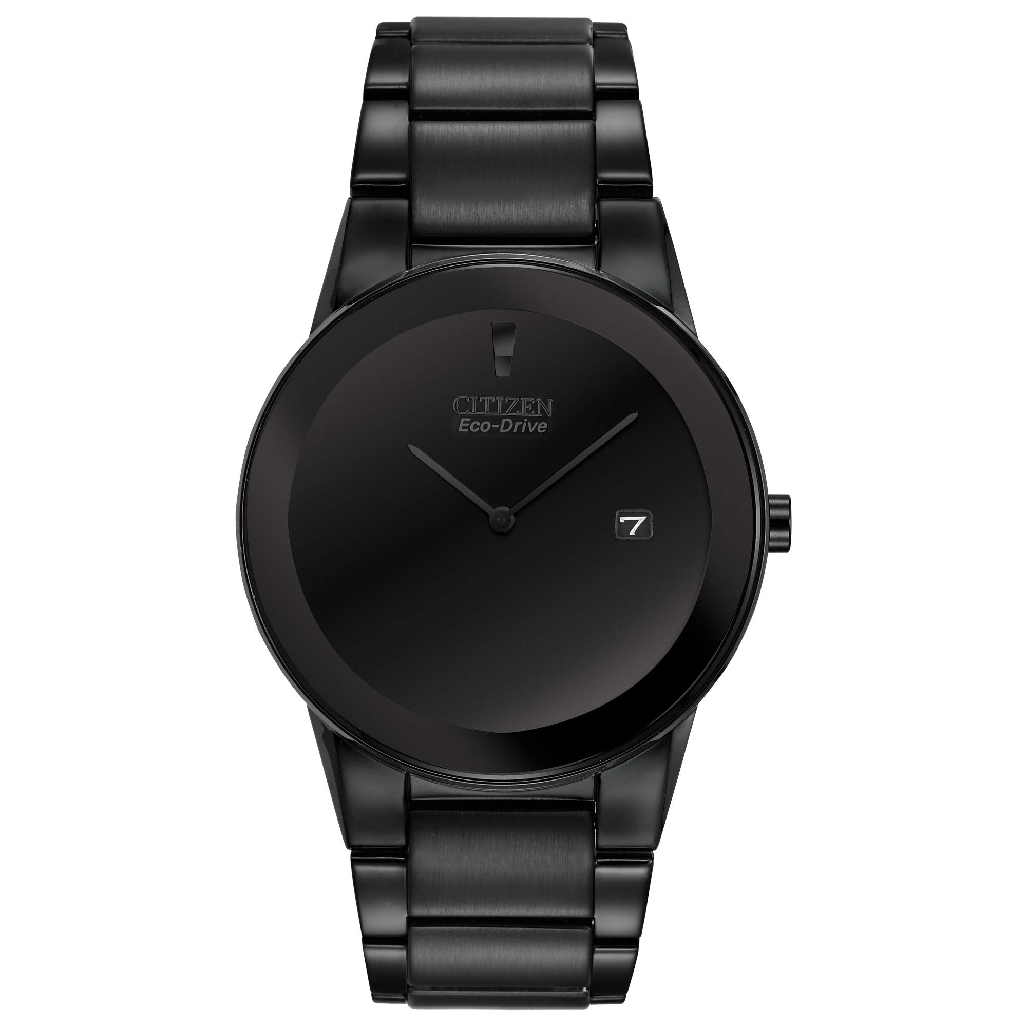 Citizen Mens EcoDrive Modern Axiom Watch in Black IP Stainless Steel, Dial (Model: AU106558E)