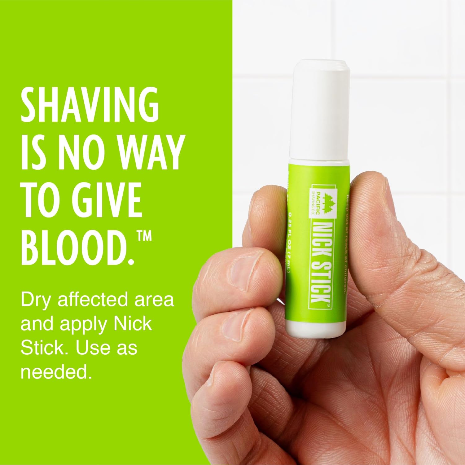 Pacific Shaving Company 2 Nick Sticks + 1 Fresh Mint Lip Balm SPF 15 - A Shave Essential - Puts Nicks in Their Place - Liquid Ro