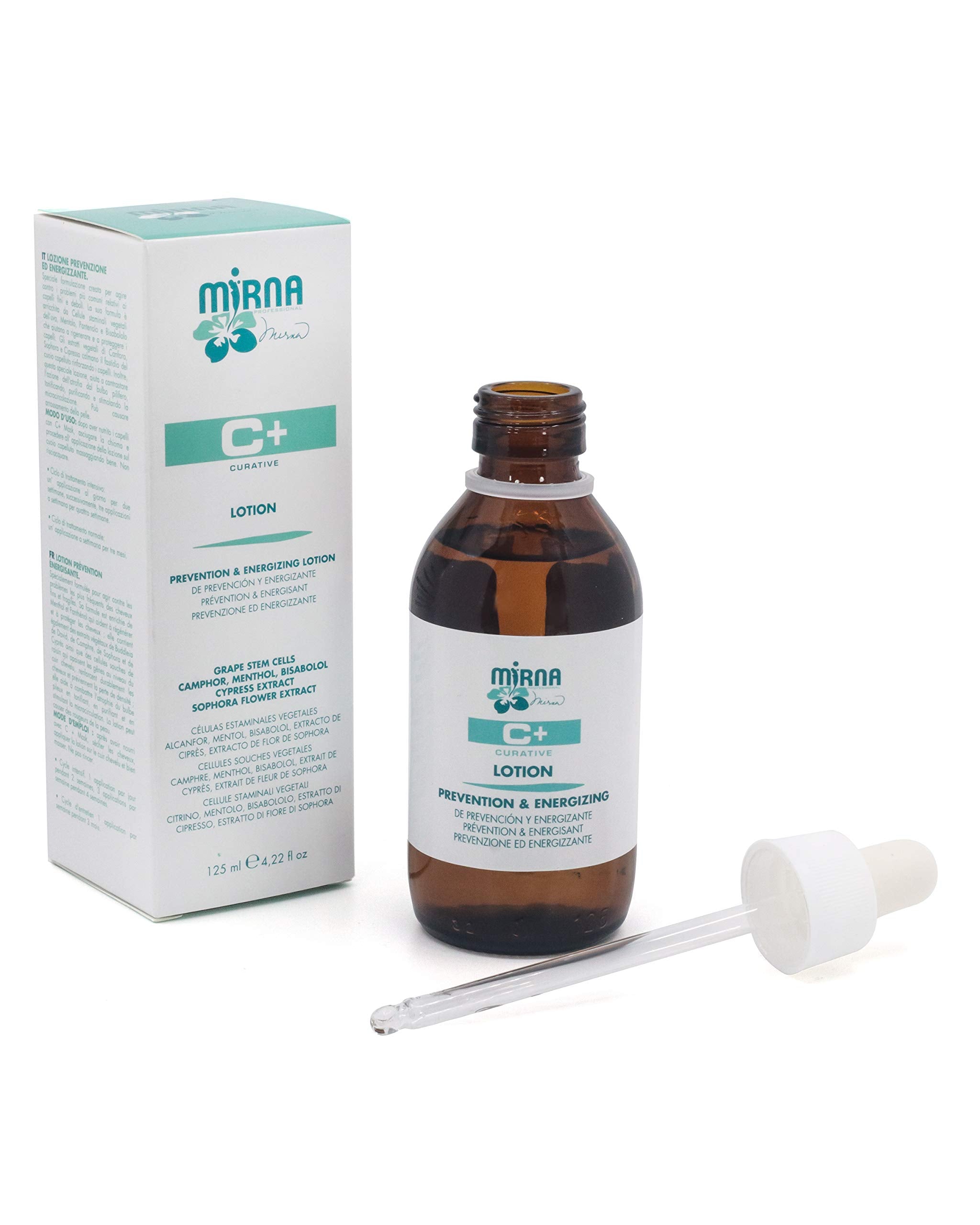 Mirna Professional Prevention & Energizing Anti Hairloss lotion For Weak Hair Infused with Menthol, Pantenol, Sophia Flower Extr