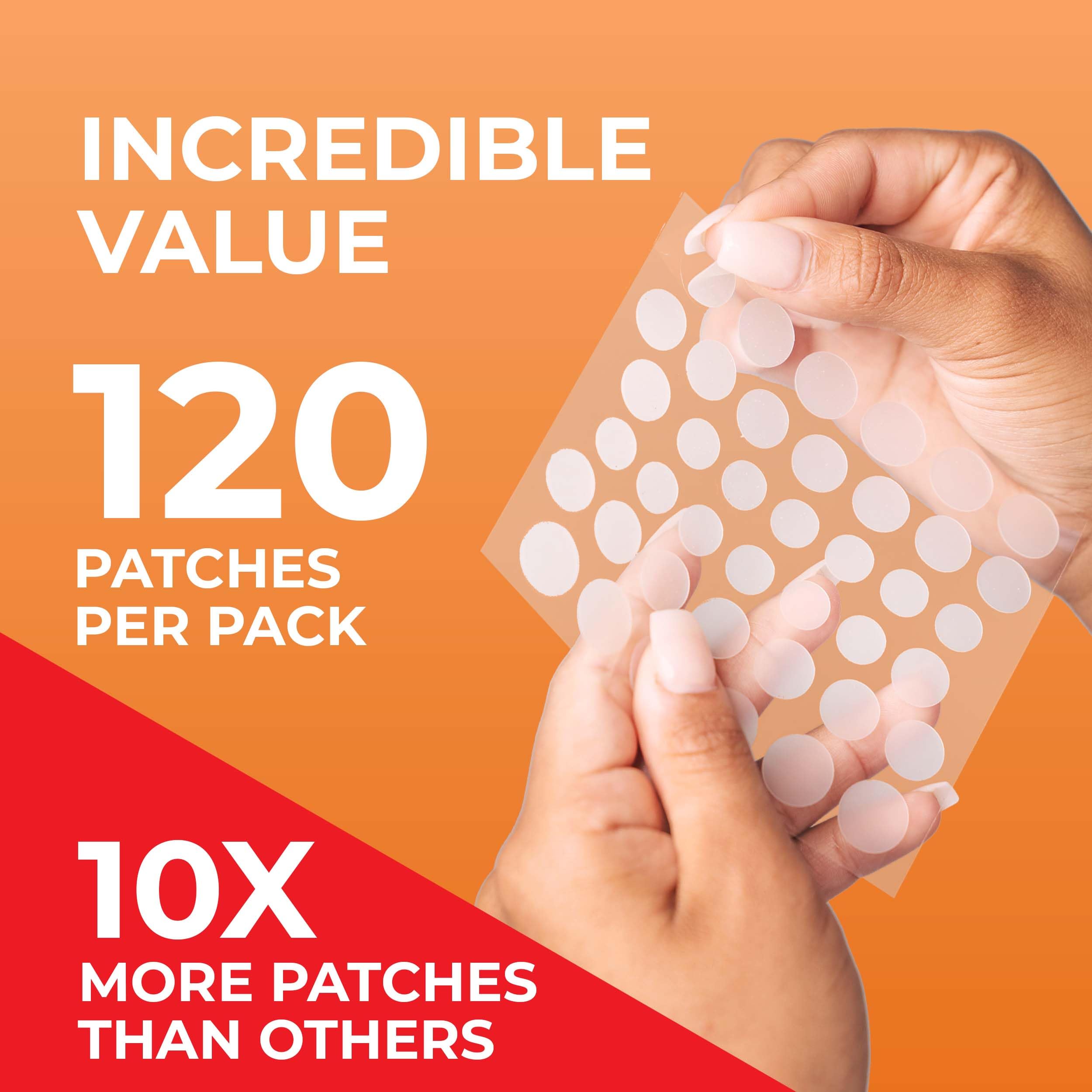 Patchrx Acne Patches (120 Count) With Hydrocolloid Only, Hydrocolloid Pimple Patches For Face - Zit Patch Acne Dots - Acne Patch