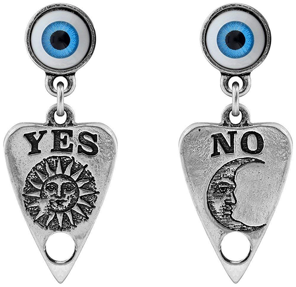 Ouija Planchette Earrings by Alchemy Gothic, England