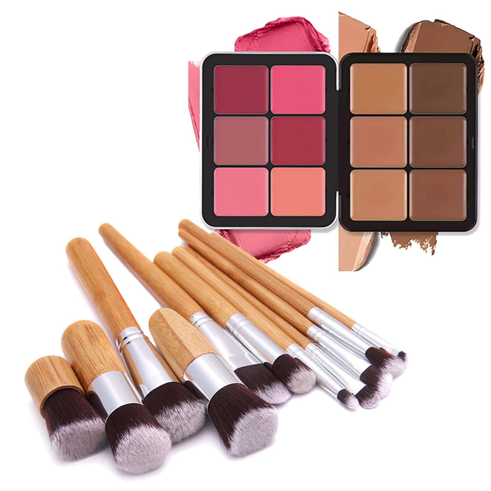 6 Colors Cream Concealer And Face Blush Palette, Fantasyday Long Lasting Full Coverage Conceals Corrects Foundation Camouflage C