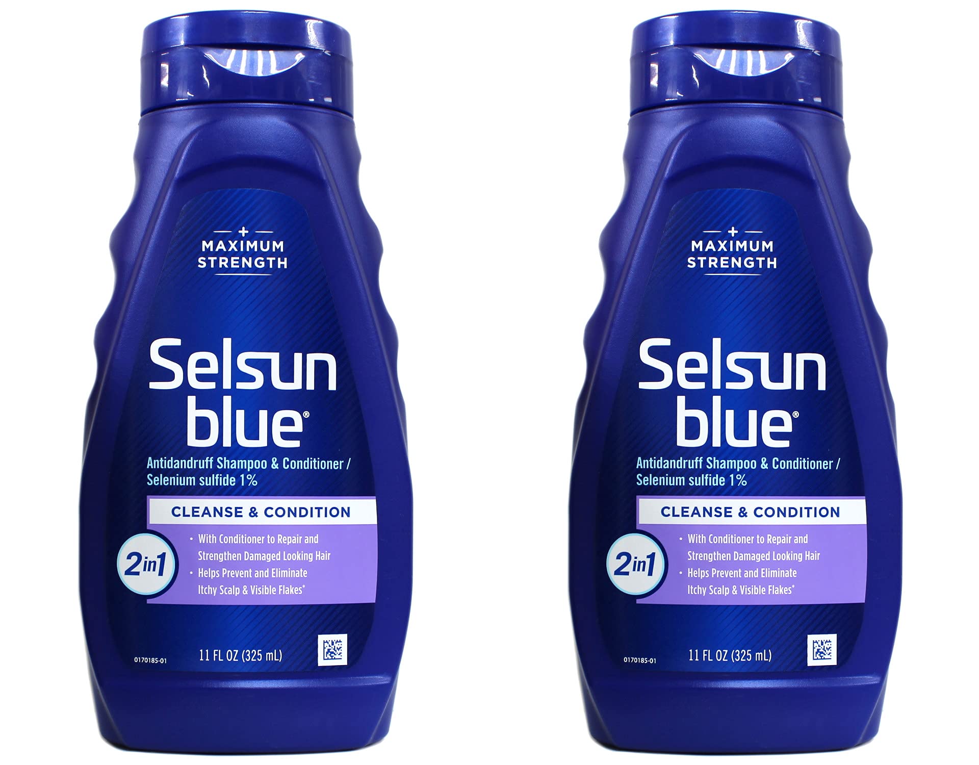 Selsun Blue Shampoo Naturals Dandruff 2-In-1 Strength 11 Ounce (325Ml) (2 Pack)