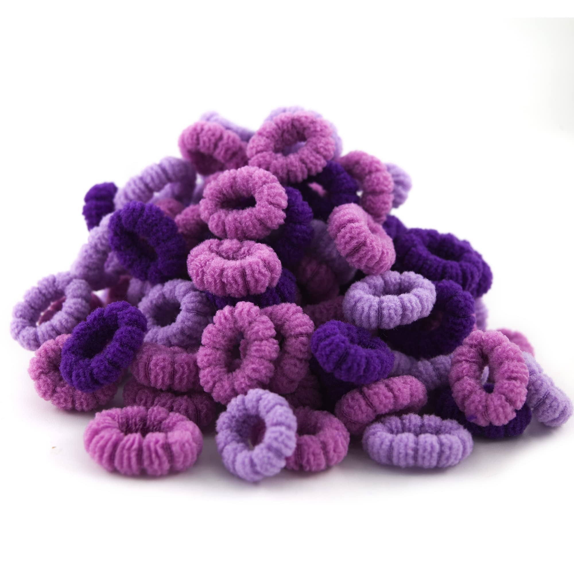 WDGROW Tiny Hair Tie for Toddler Girls,120pcs,No Damage Hair Ties for Kids,Children,Seamless,Soft Cotton Small Hair Elastic Pony