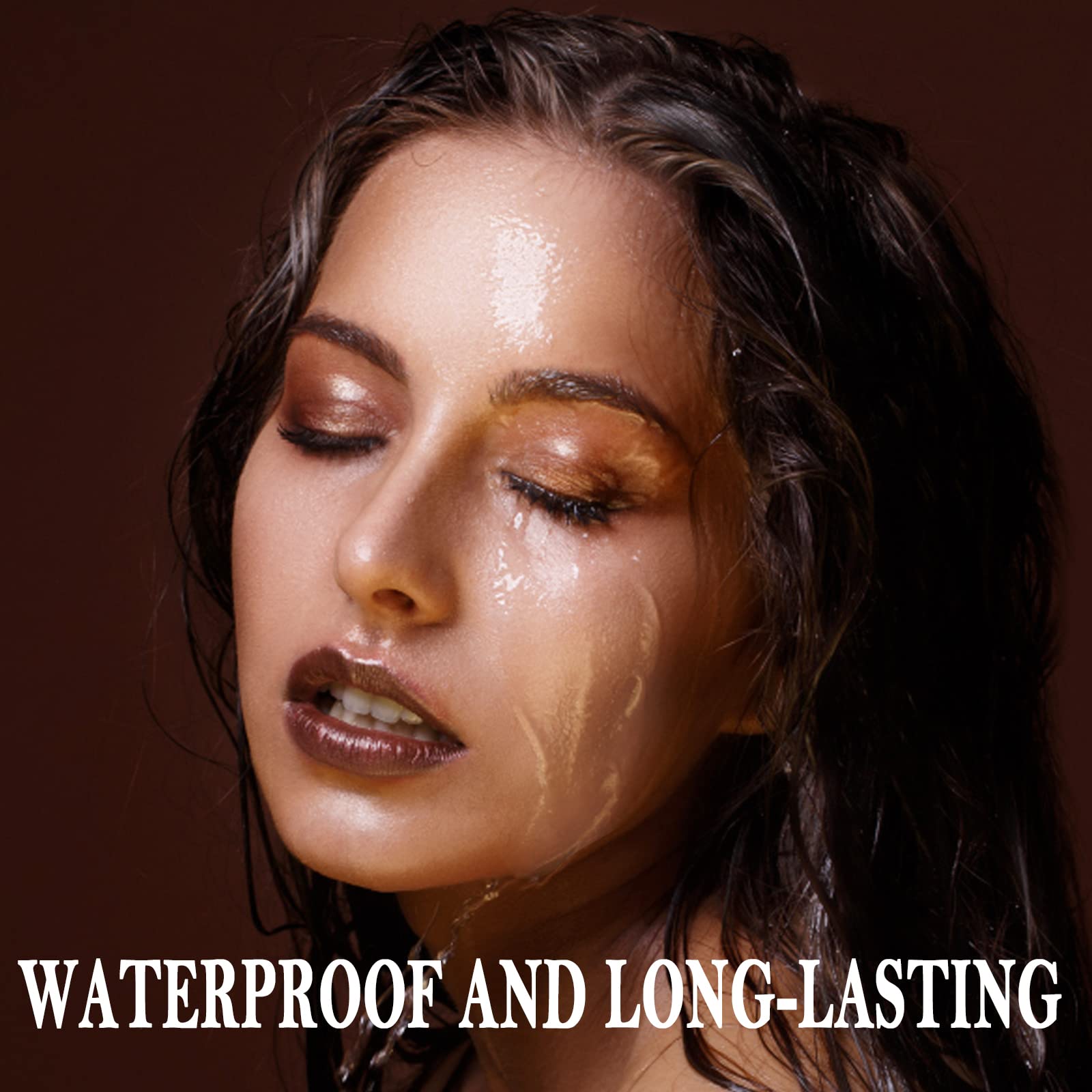 Boobeen Waterproof Eyeshadow Stick - Shimmer Cream Eyeshadow Pen for Easy Glitter Eye Makeup