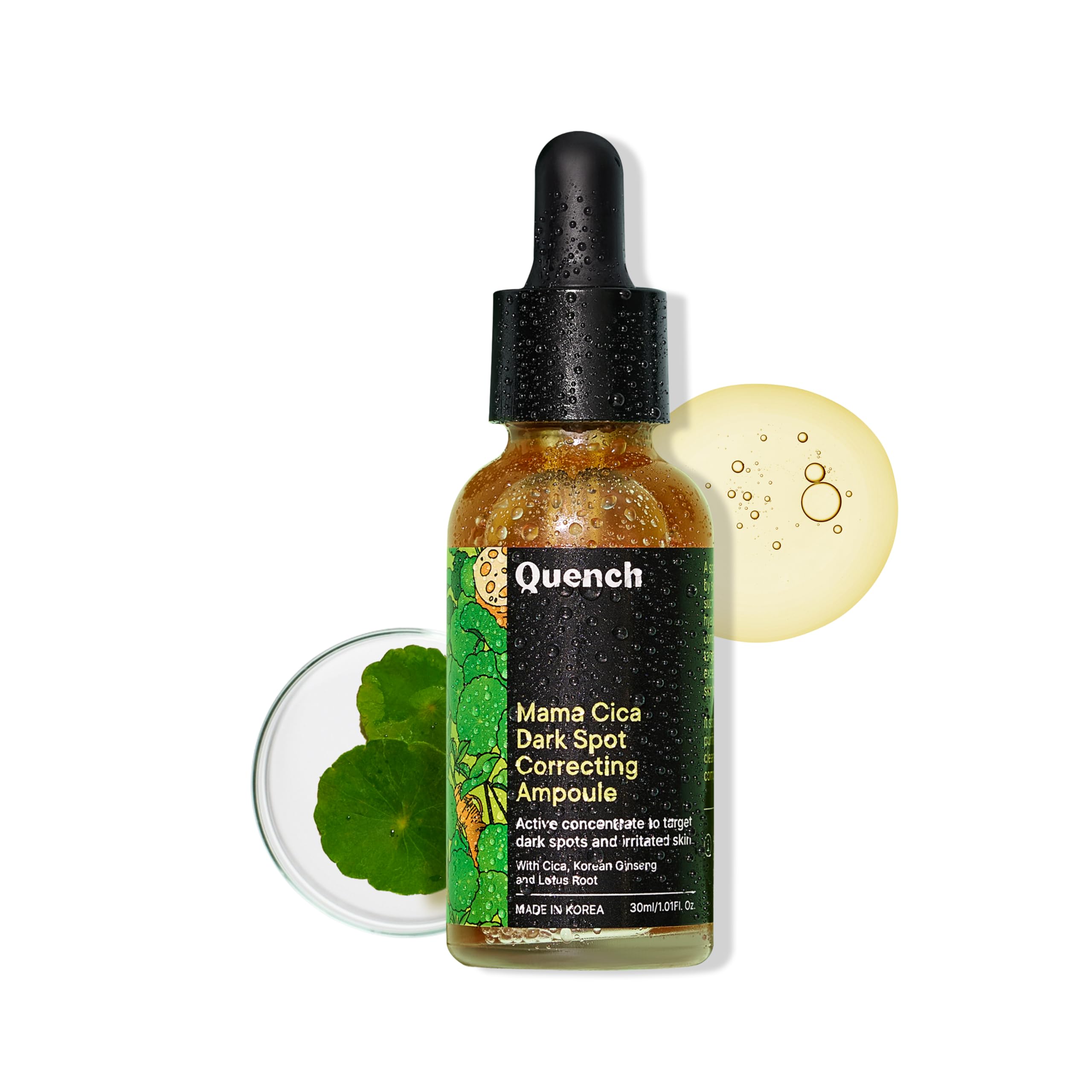 Quench Botanics Quench Dark Spot Correcting Serum With Cica Herb Repair & Hyaluronic Acid | Concentrated Ampoule To Reduce Dark 