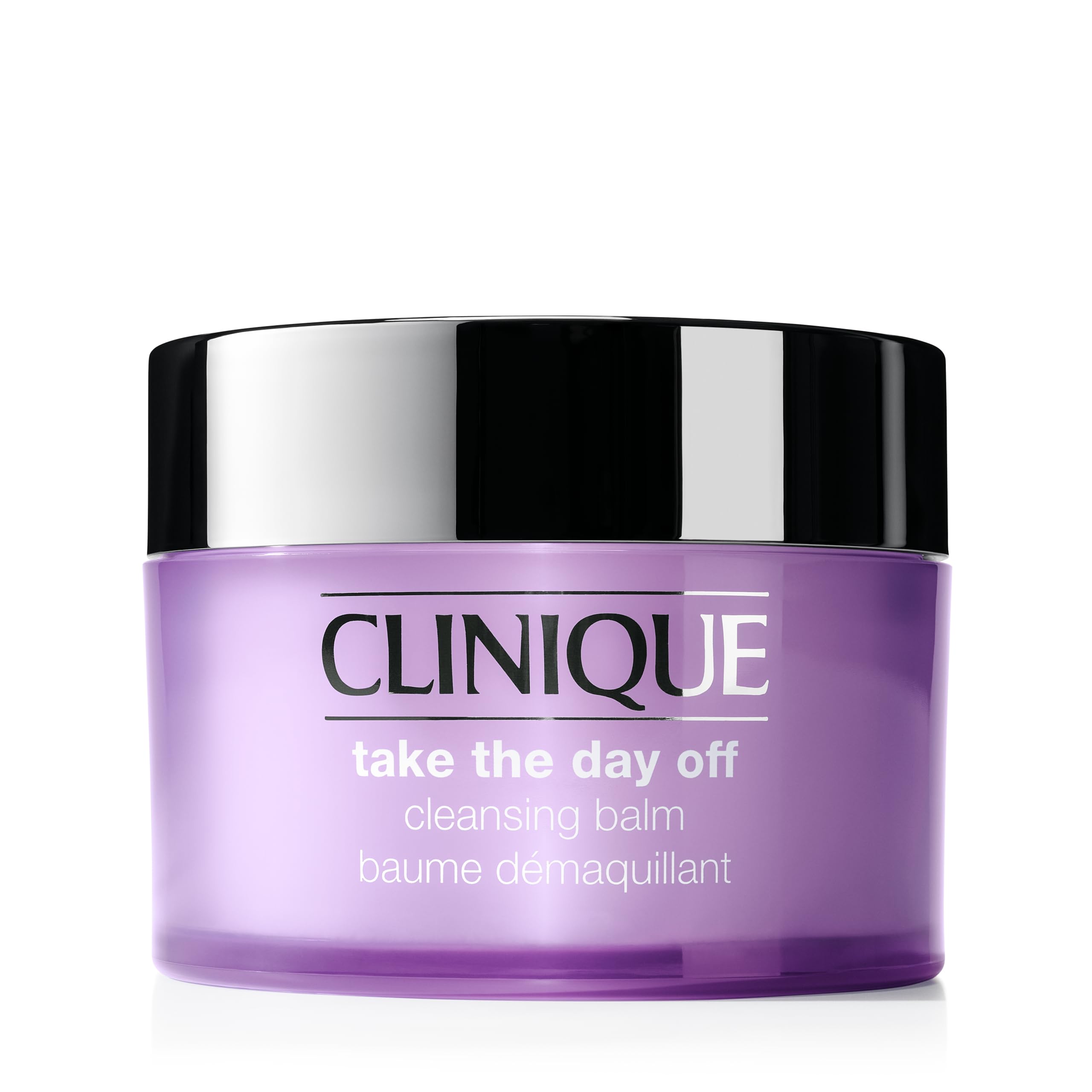 Clinique Take The Day Off Cleansing Balm Makeup Remover | Dissolves Face + Eye Makeup and Sunscreen | For All Skin Types, 6.7 ou