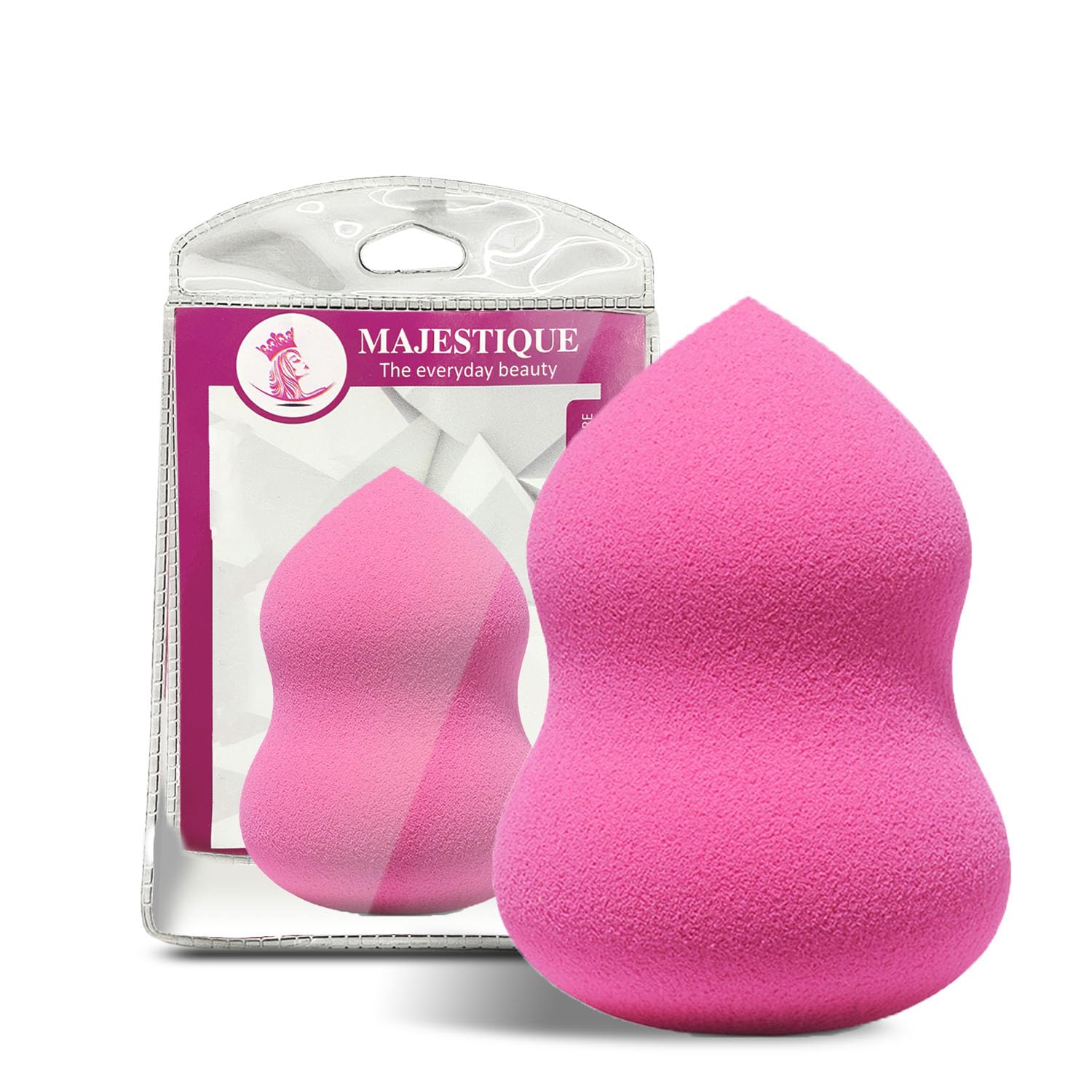 Majestique Blender Beauty Makeup Sponge Set, Foundation Blending Face Beauty Sponge, Flawless For Liquid, Cream, And Powder, Mul