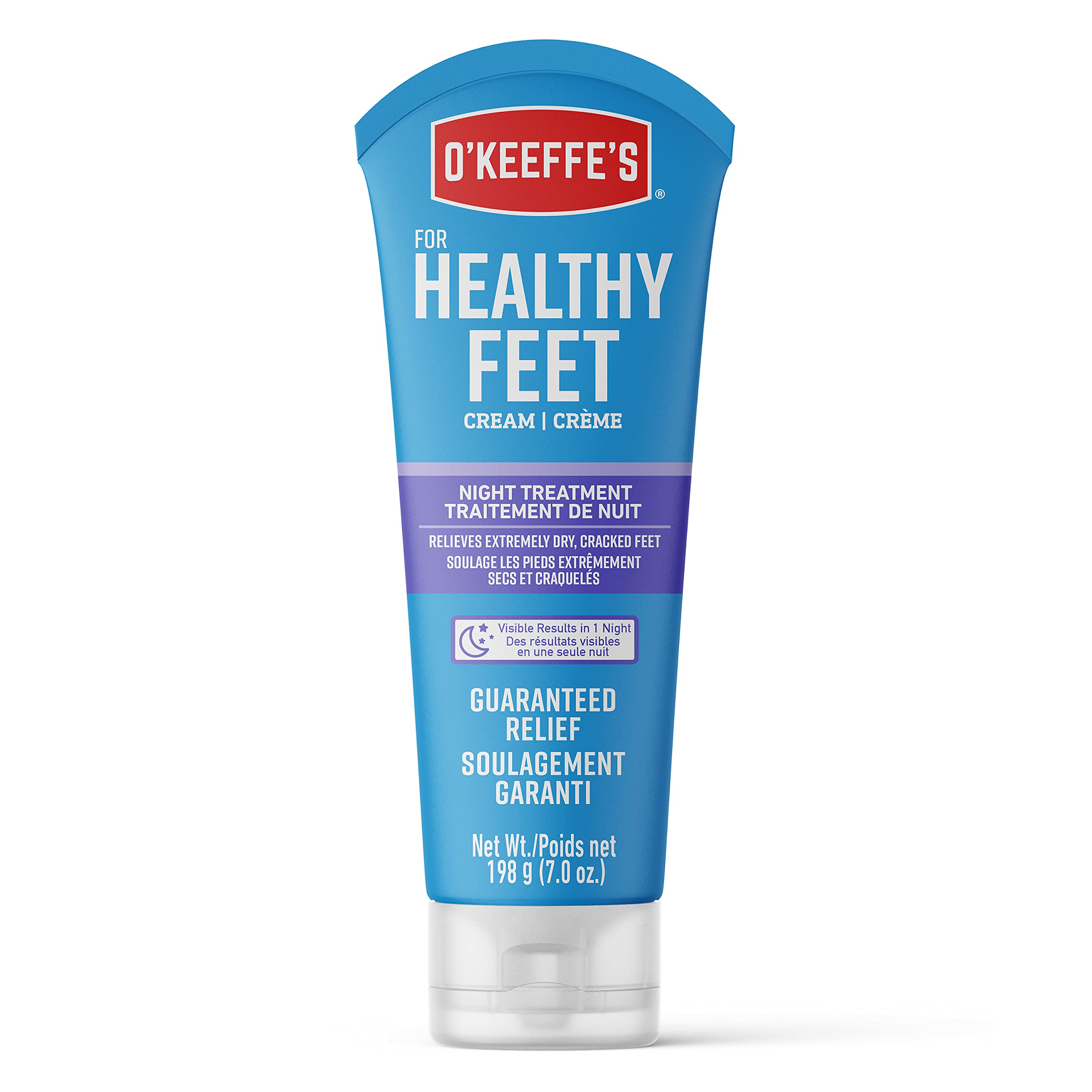 O'Keeffe'S For Healthy Feet Night Treatment Foot Cream, Guaranteed Relief For Extremely Dry, Cracked Feet, Visible Results In 1