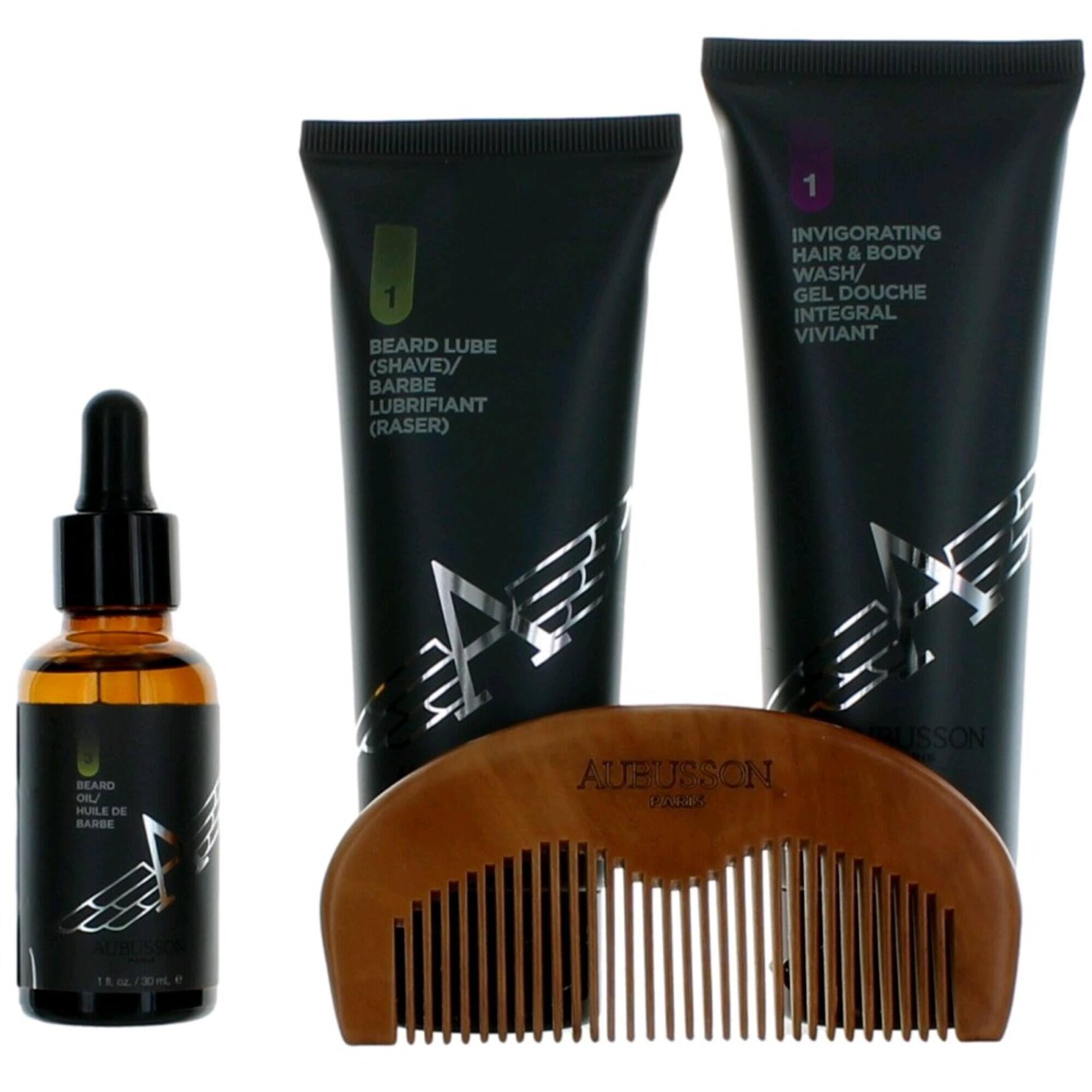 Stratoliner By Aubusson, 4 Piece Grooming Advanced Beard Kit System For Men