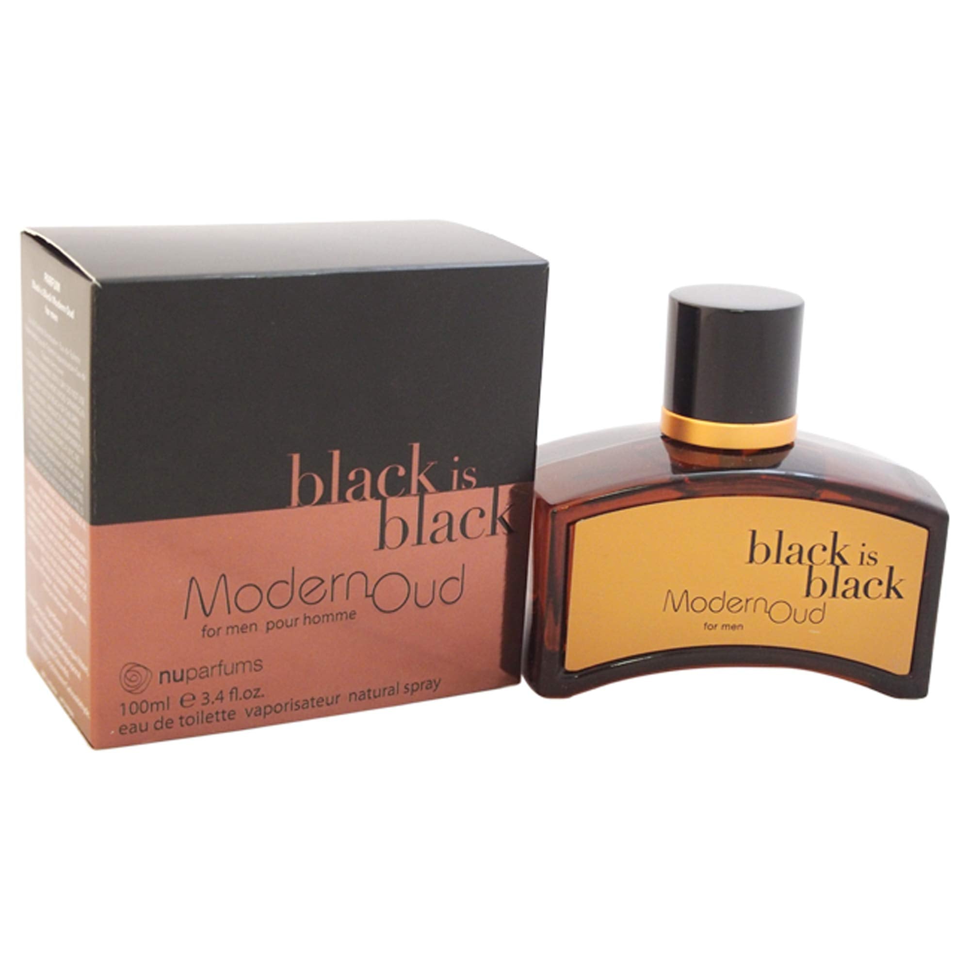 Black Is Black Modern Oud By Nuparfums, 3.4 Oz Eau De Toilette Spray For Men