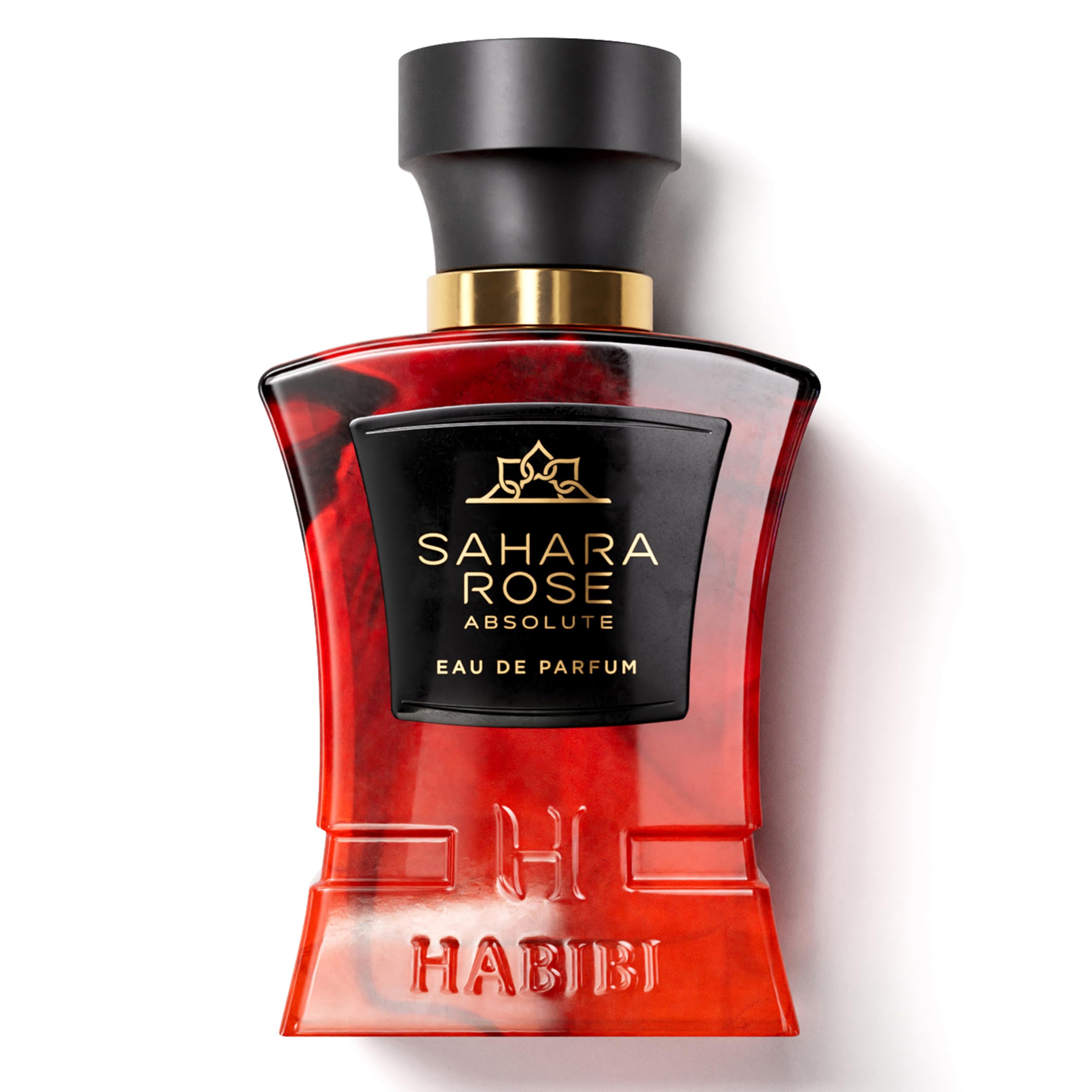 H HABIBI Sahara Rose Absolute Arabian Perfume for Men & Women - Sweet, Spicy, Musky Rose Perfume - With Notes of Sandalwood, Whi