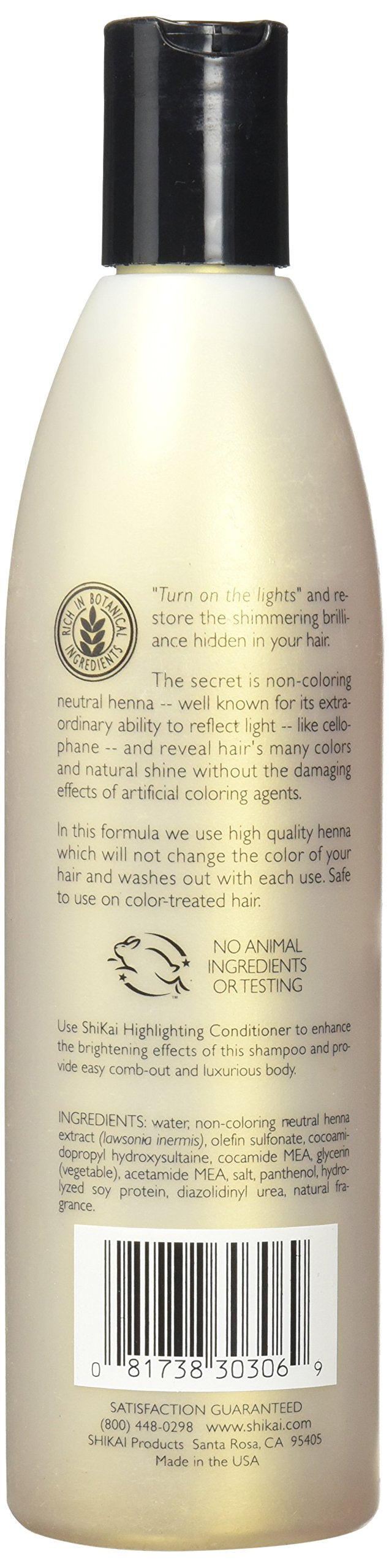 Shikai Henna Gold Highlighting Shampoo, 12-Ounces