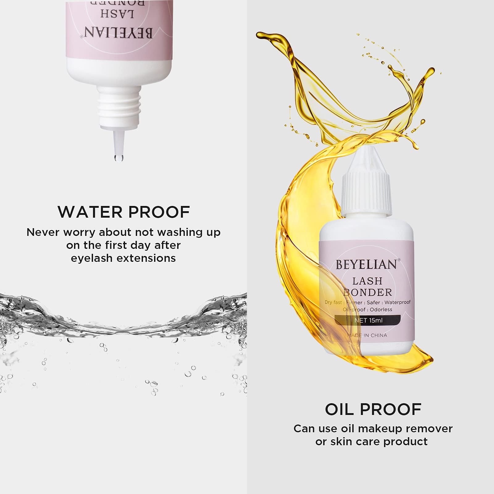 Beyelian Lash Bonder For Eyelash Extension Super Bonder Longer Retention Help Glue Bond Better Glue Primer Accelerate Drying Tim