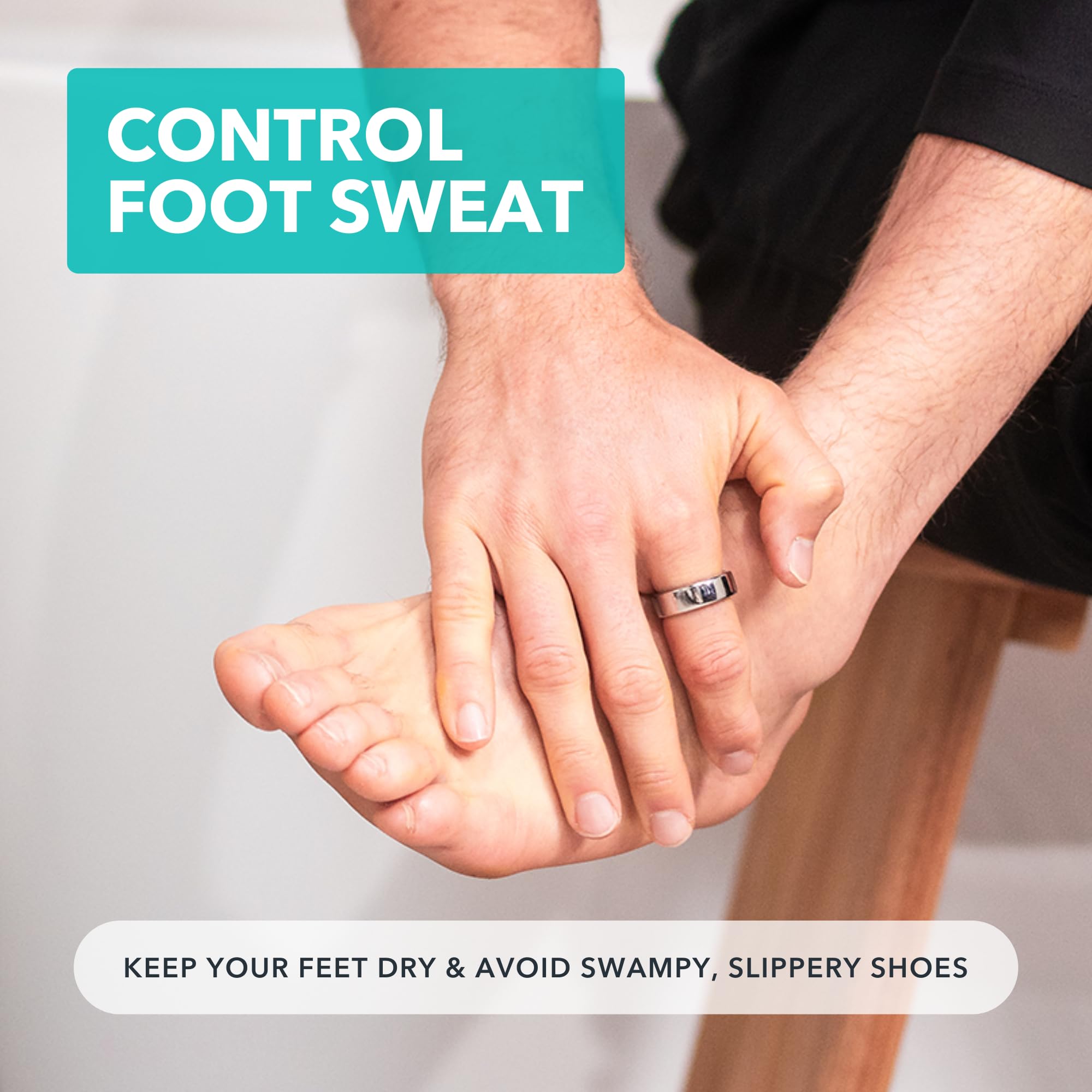 Sweatblock Antiperspirant Foot Lotion For Men & Women - Quick-Dry Hyperhidrosis Aid To Stop Excessive Sweating - Reduce Foot Odo