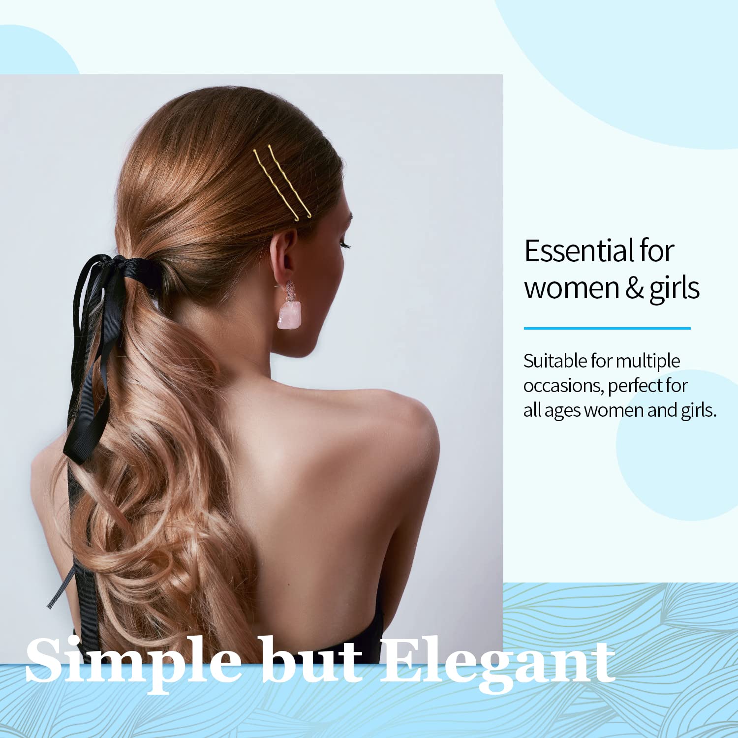 MORGLES 2.75 ''Long Bobby Pins for Thick Hair, 120PCS Large Bobby Pins Blonde for Women Girls with Box