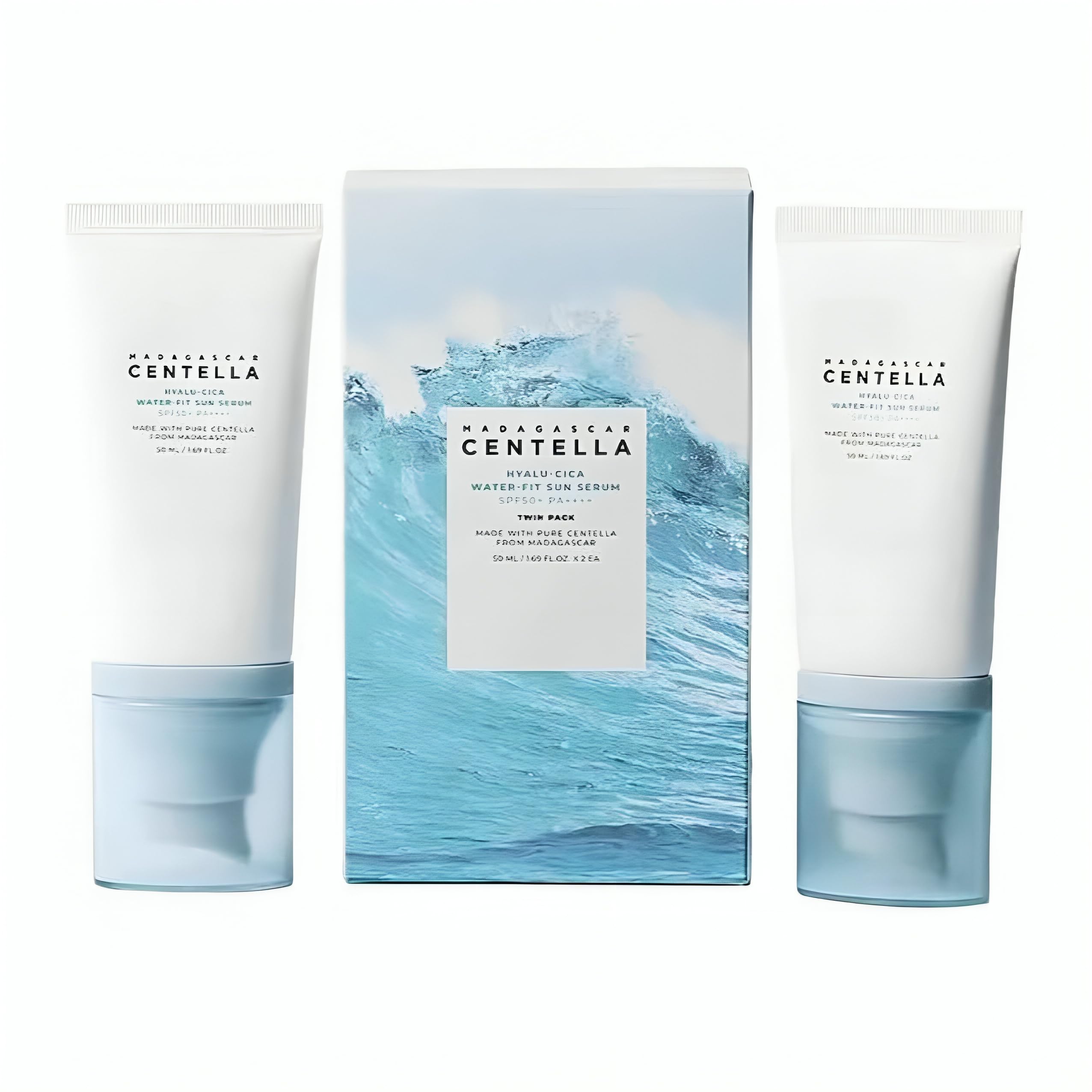 Centella Hyalu-Cica Water-Fit Sun Serum UV, Korean Sunscreen SPF 50, Centella Sunscreen, Travel Essentials, Sunscreen with Hyalu