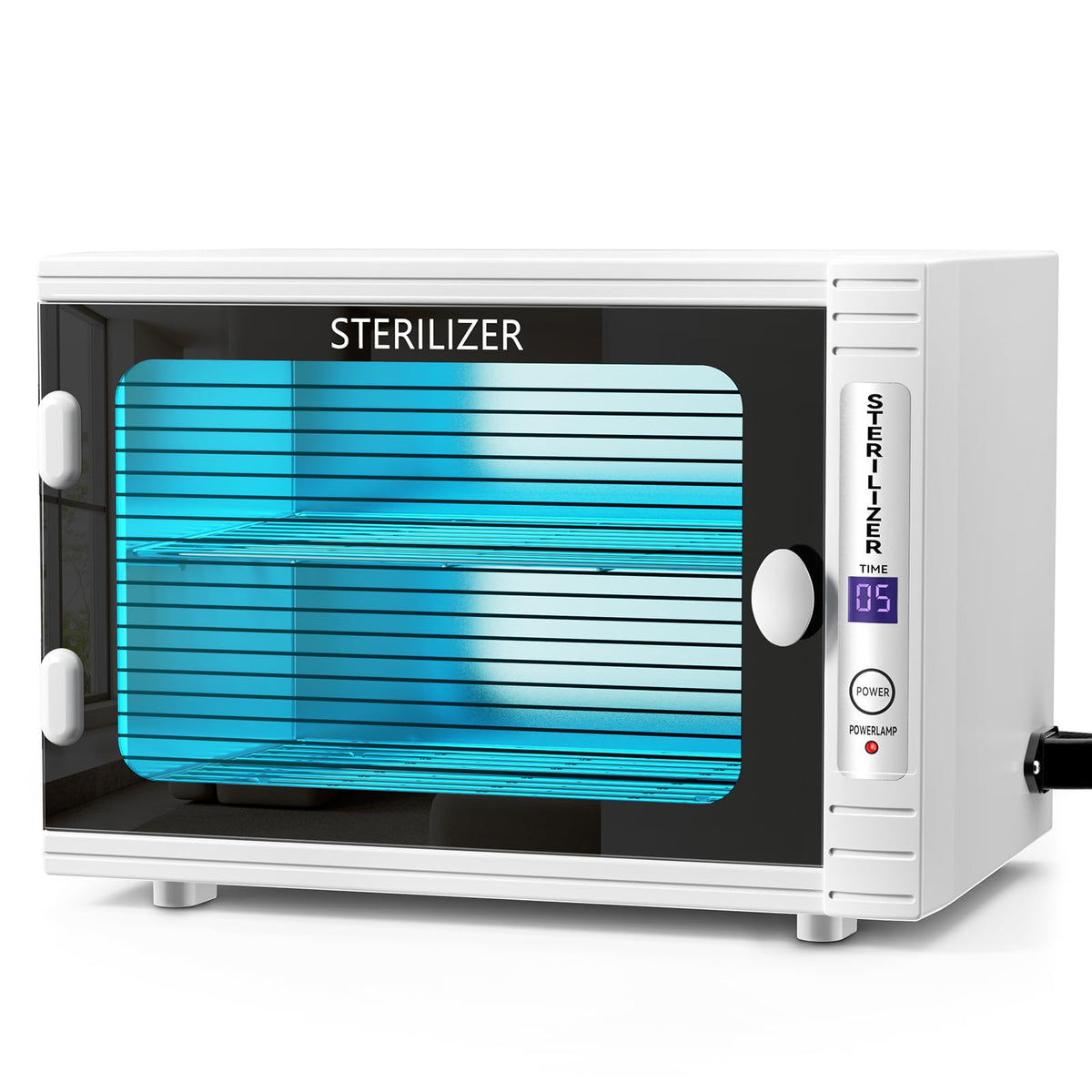 VERYTOP Professional UV Sterilizer Cabinet, 12L UV Sanitizer Box UV Light Nail Tool Cleaning Machine with Time Setting, UV Light