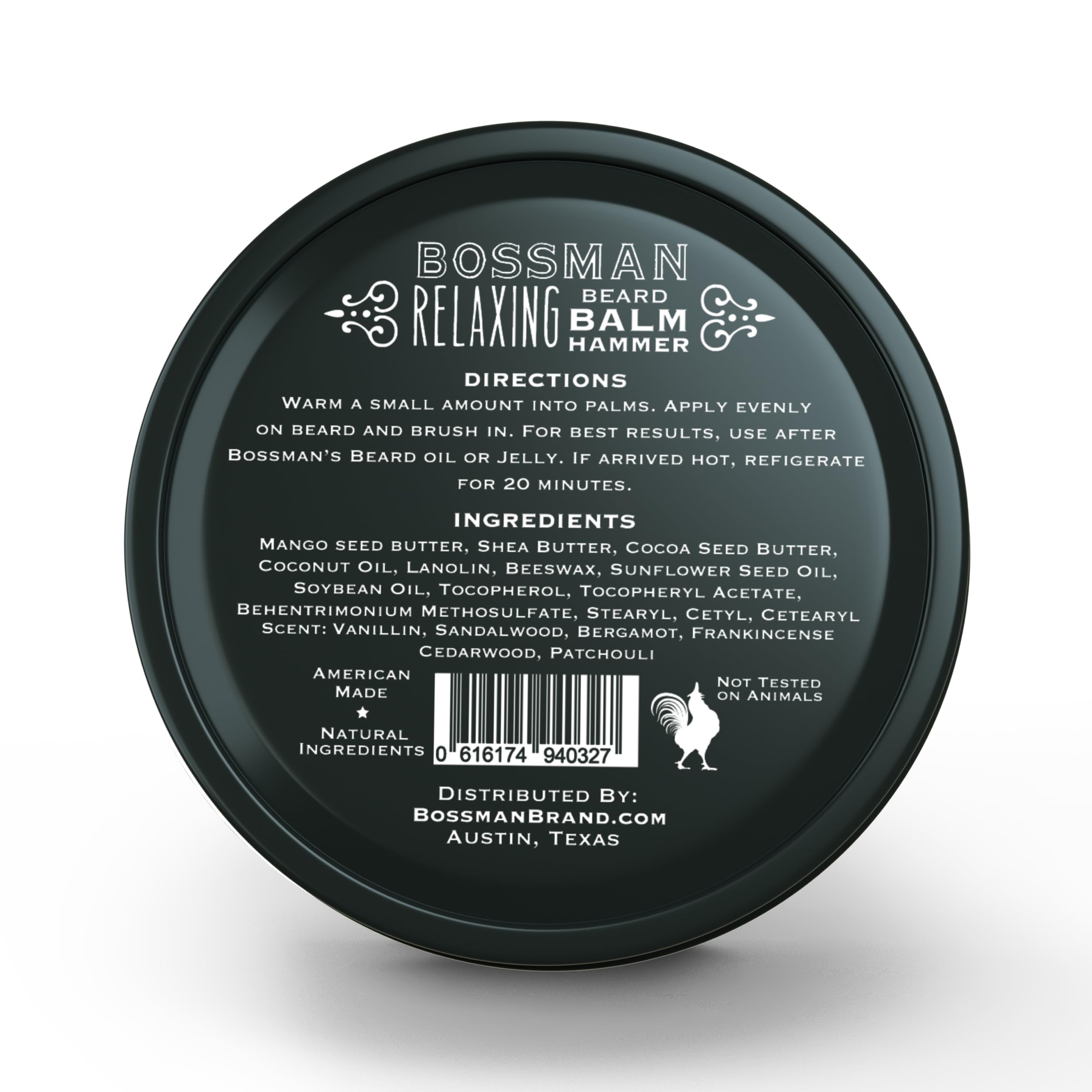 Bossman Relaxing Beard Balm - Beard Tamer, Relaxer, Thickener And Softener Cream - Beard Care Product - Made In Usa (Magic Scent