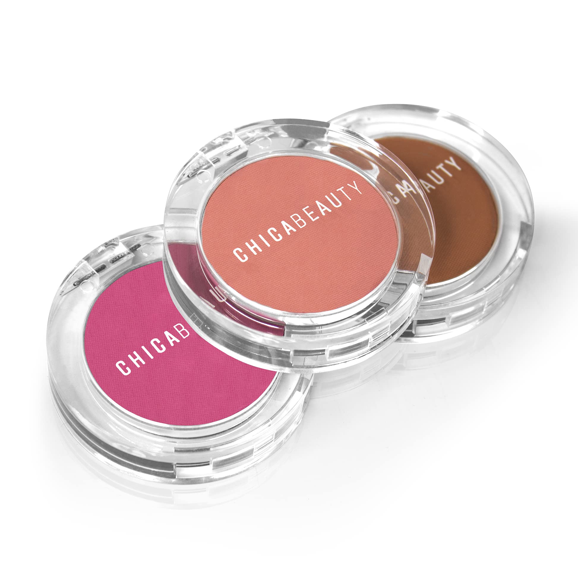 CHICA BEAUTY Blush Powder Makeup for Cheeks, Long Lasting Skin Glow, Minimizes Pores, Natural Looking Color - Paraben, Phthalate