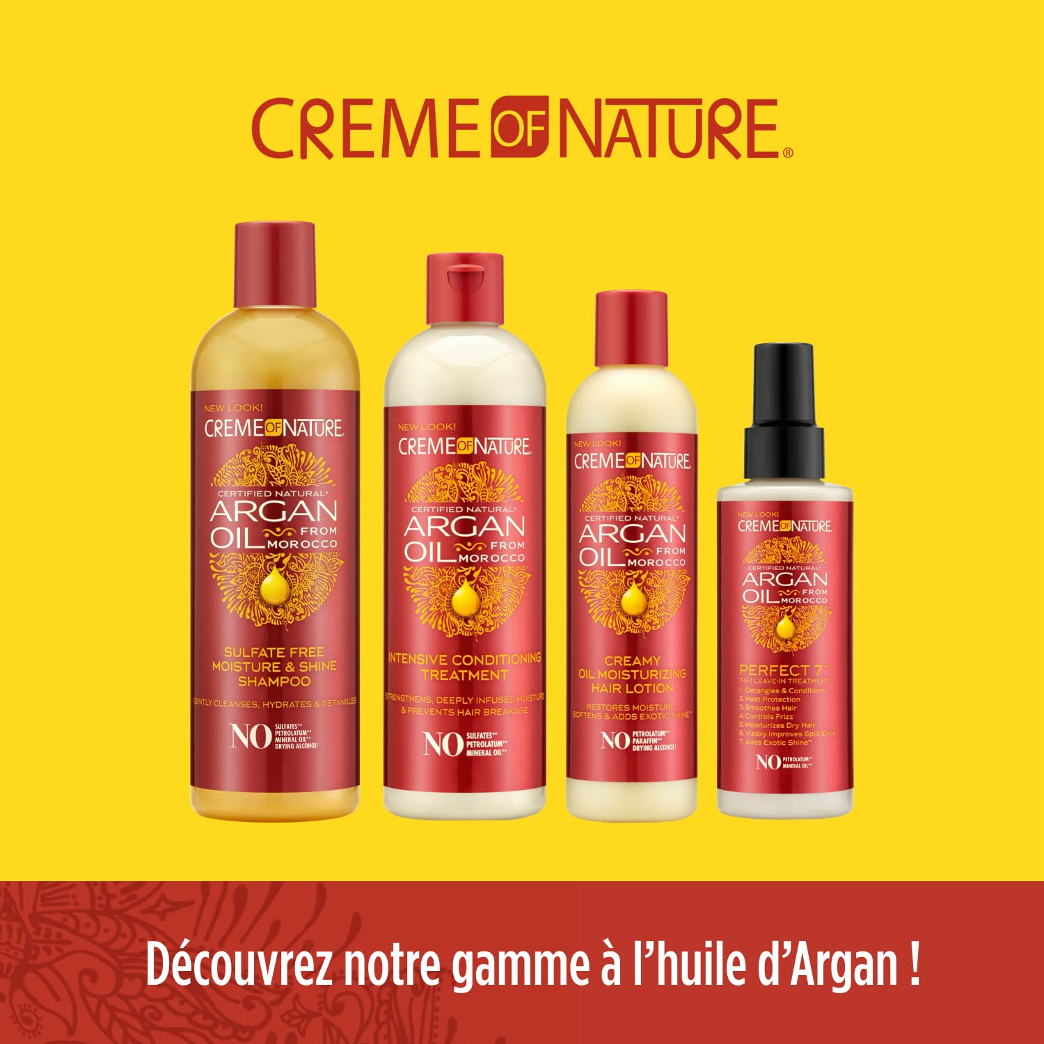 CREME OF NATURE EXOTIC SHINE COLOUR WITH ARGAN OIL FROM MOROCCO 1.0 INTENSE BLACK by Creme of Nature