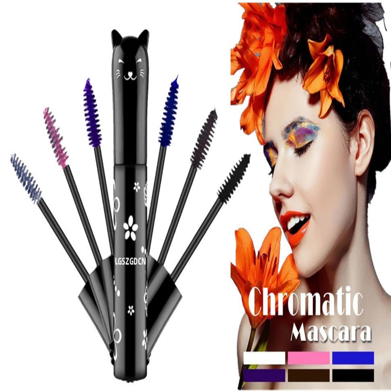 Lgszgdcn 6 Colors Lashes Mascara Eyes Waterproof Fast Dry Eyelashes Curling Lengthening Makeup Eye Lengthening, Lifting, Curling
