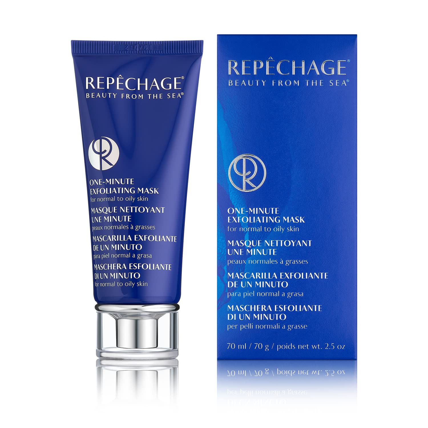 Repechage One-Minute Exfoliating Mask - Facial Exfoliant for Oily Skin, Deep Cleansing, Absorbs Oil, Exfoliates with Lactic Acid