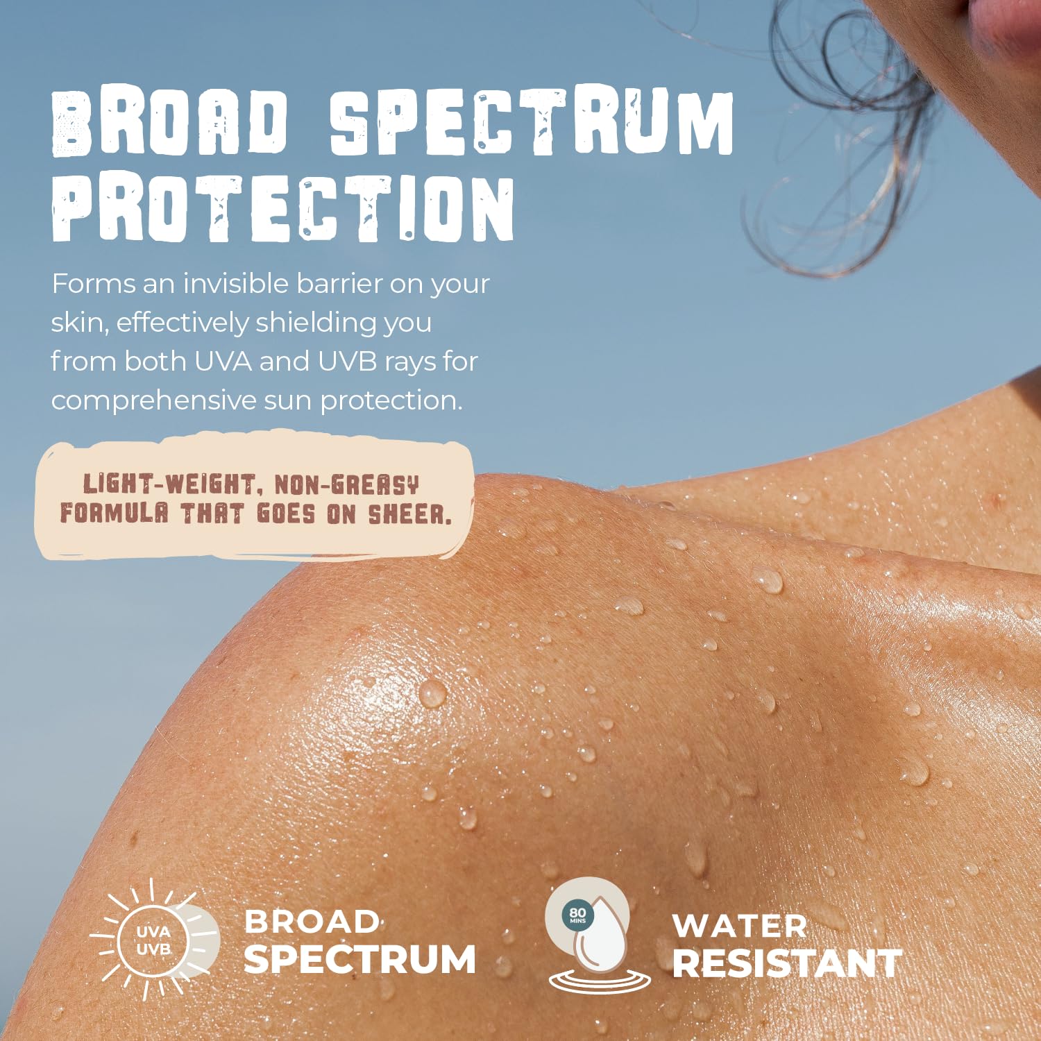 Spf 45 Biodegradable Mineral Sunscreen For Face & Body, Non Toxic Organic Sunscreen, Non Nano Zinc Oxide Sunscreen Coral Reef Sa