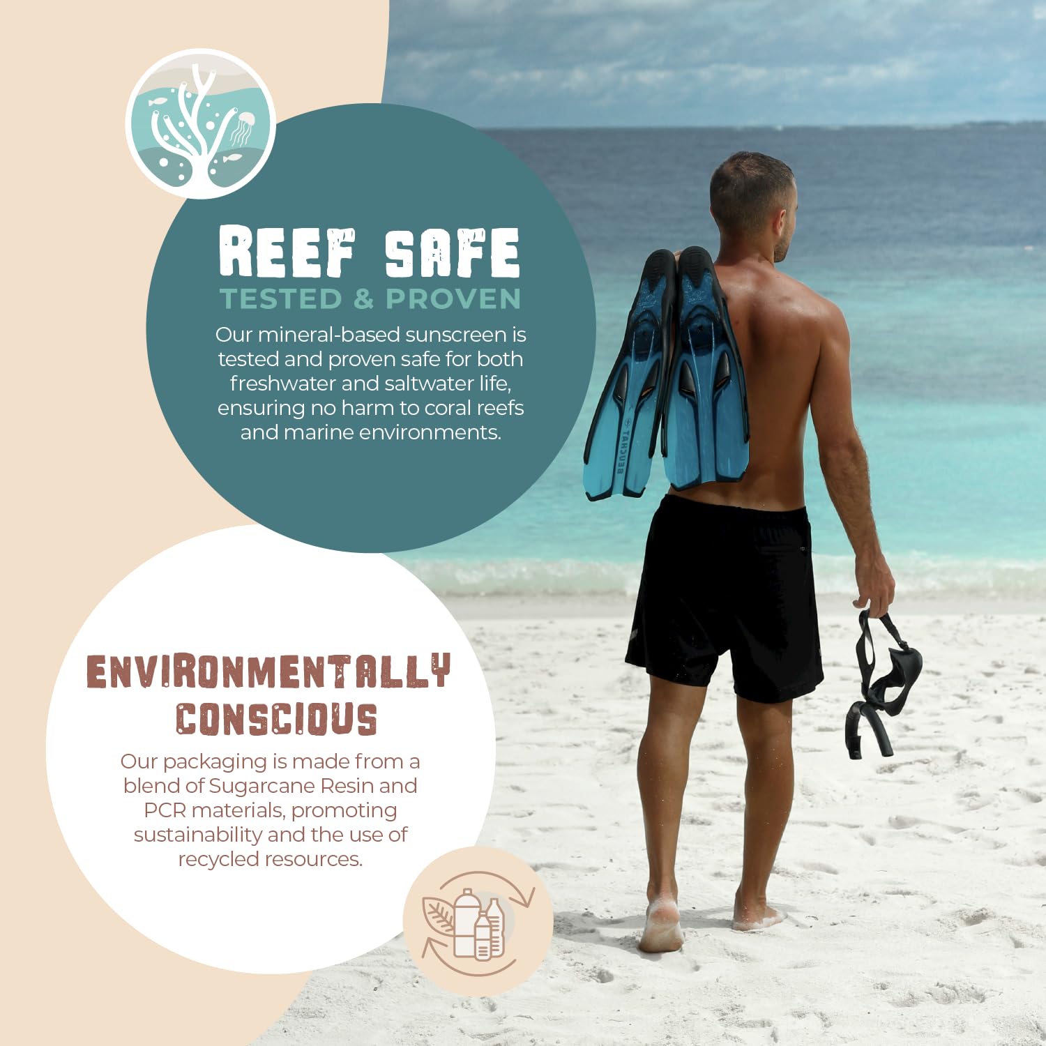 Spf 30 Tinted Mineral Sunscreen For Face & Body, Biodegradable Sport Mineral Sunscreen, Reef Safe Sunscreen, Travel Size Non Tox