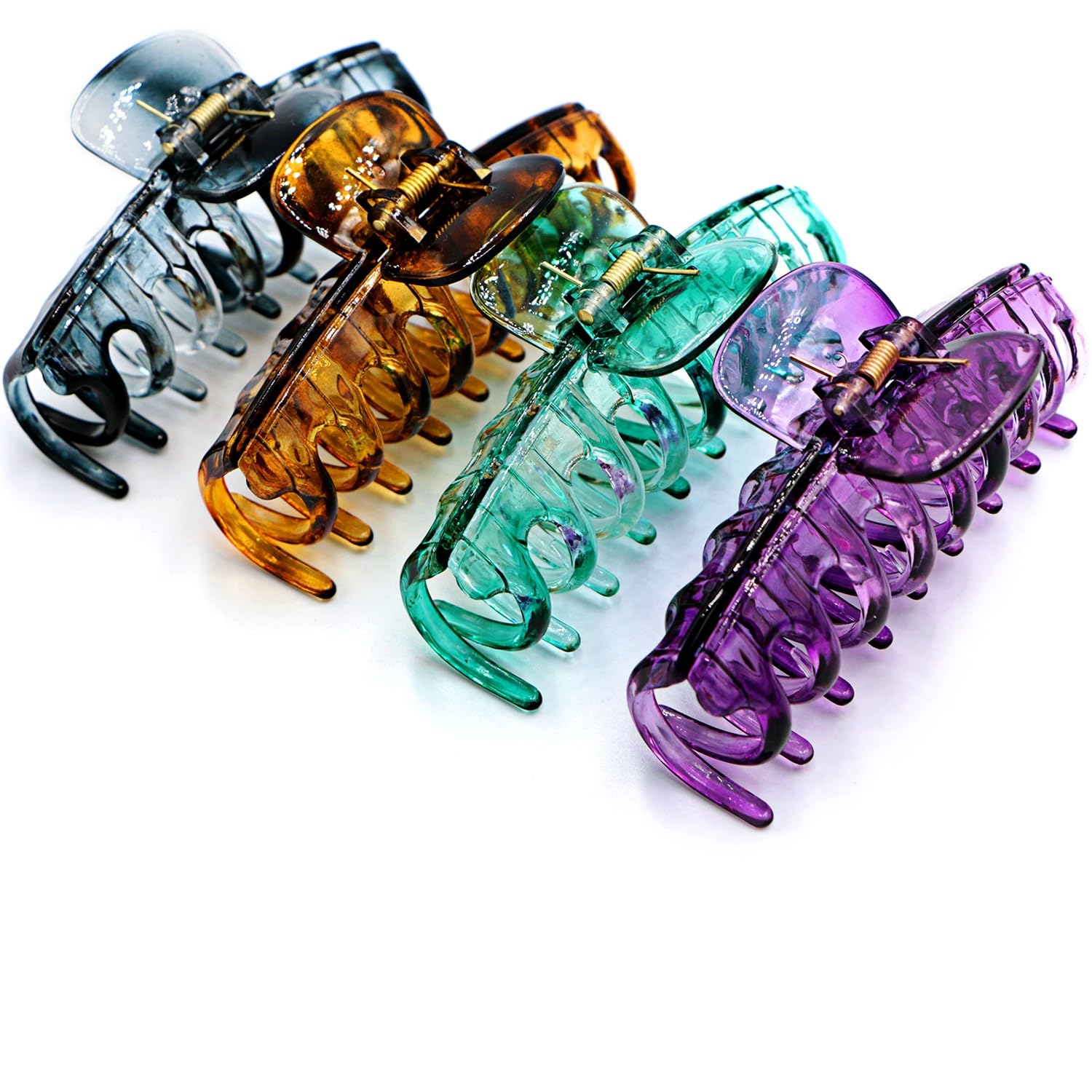 MARY LAVENDER Hair Clip, 4.33 Inch Big Claw Clips for Women and Girls, Non Slip Strong Hold Tortoise Banana Hair Clips for Thick