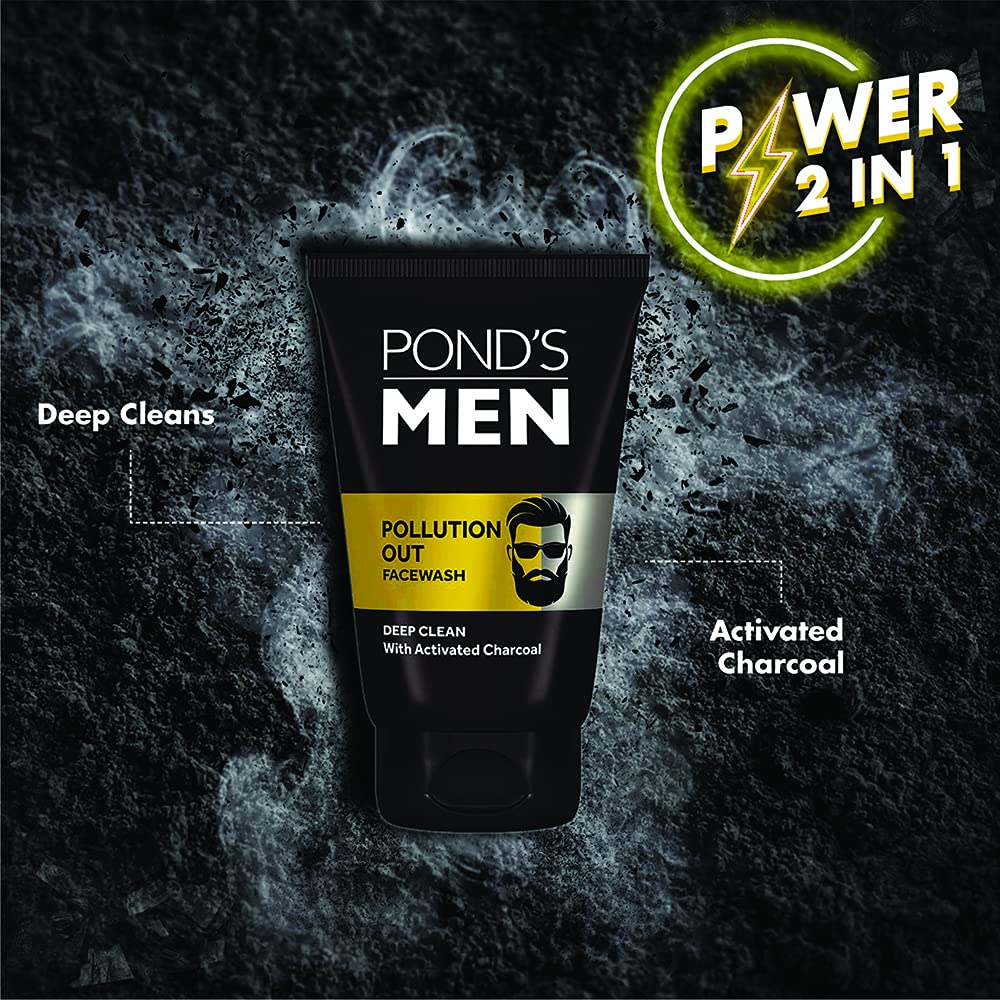 Pond's Men Pollution Out Face Wash, 100g