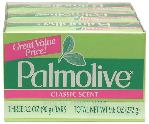 Palmolive Bath Bar Soap, 3.2 Oz.. Bars, 3-Count