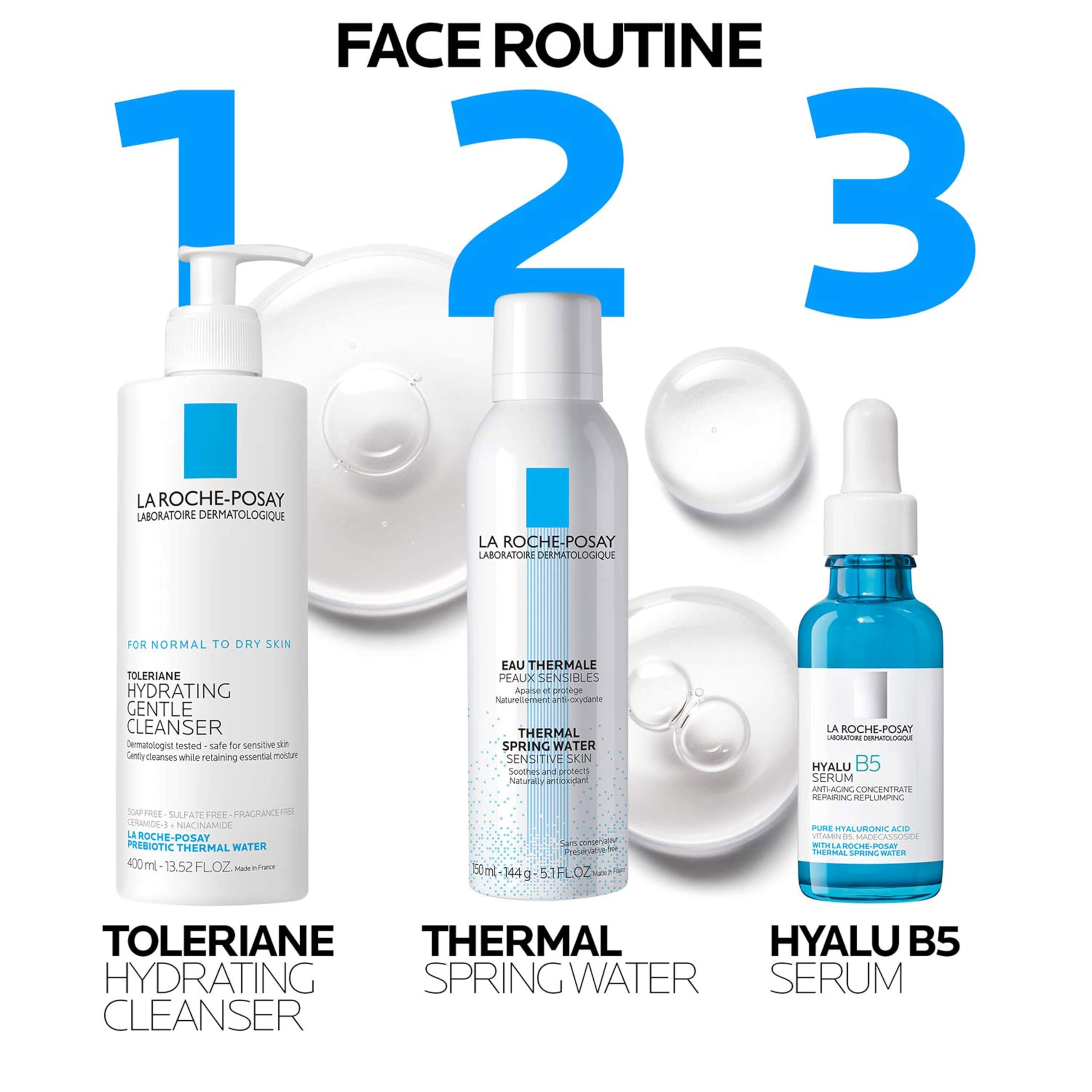 La Roche-Posay Thermal Spring Water, Face Mist Hydrating Spray With Antioxidants To Hydrate And Soothe Skin, Facial Spray, 101 O