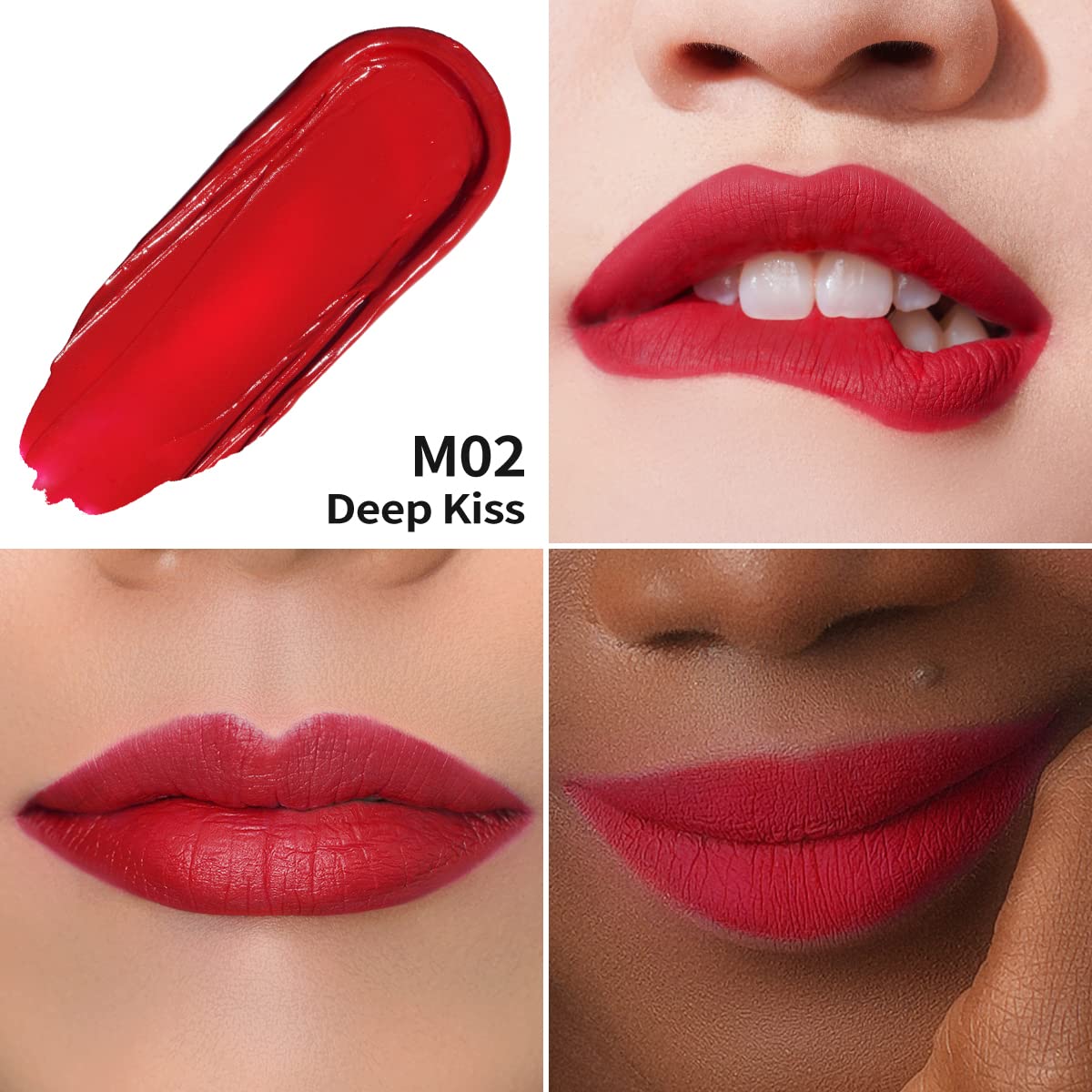 Oulac Red Matte Lipstick For Women, Classic Red Lip Stain Long Lasting Waterproof, No Transfer, Creamy High Pigmented Formula Wi
