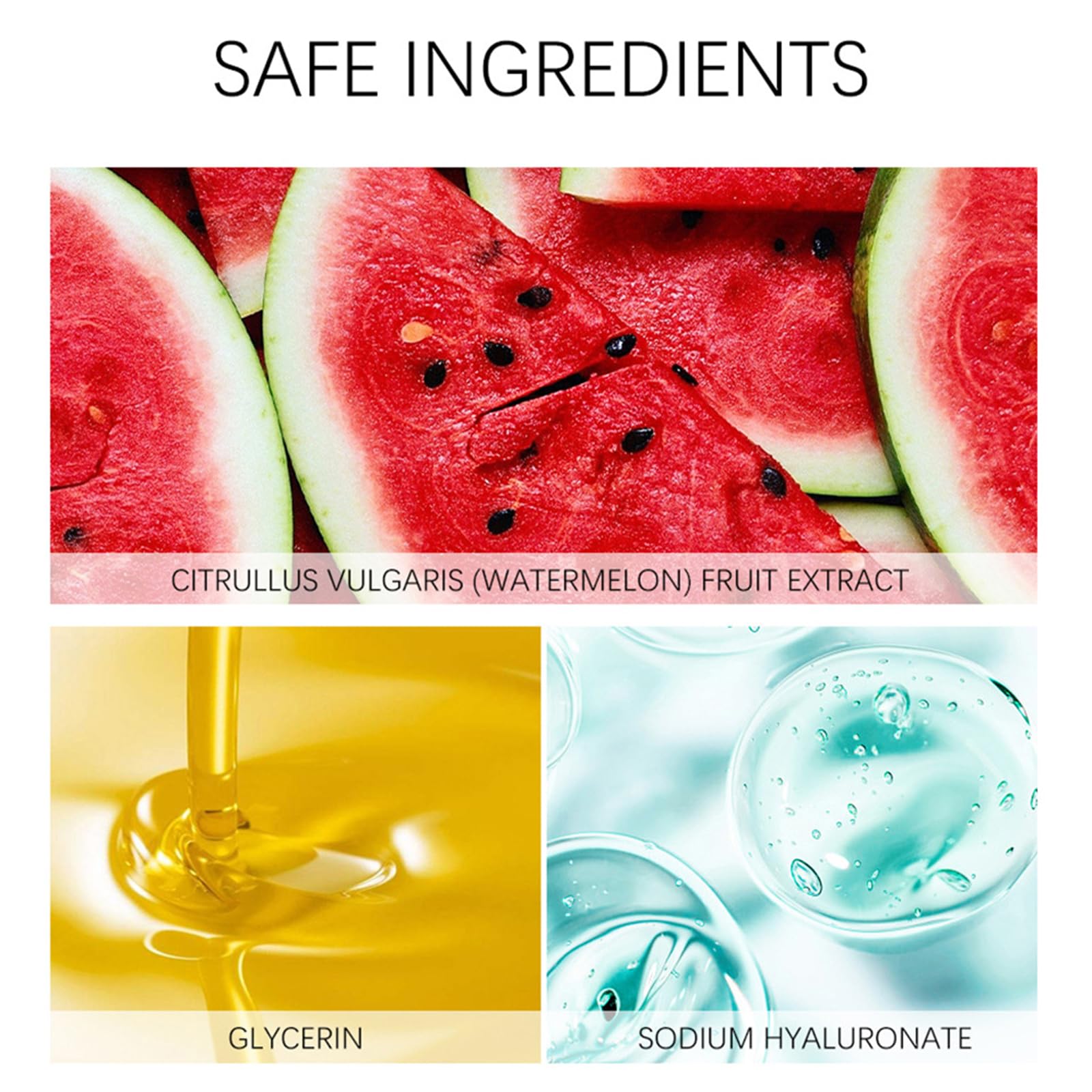 Watermelon Niacinamide Moisturize Serum For Face Skin Care, Hydrating & Brighten With Hyaluronic Acid, Glycerin And Vitamin E, L