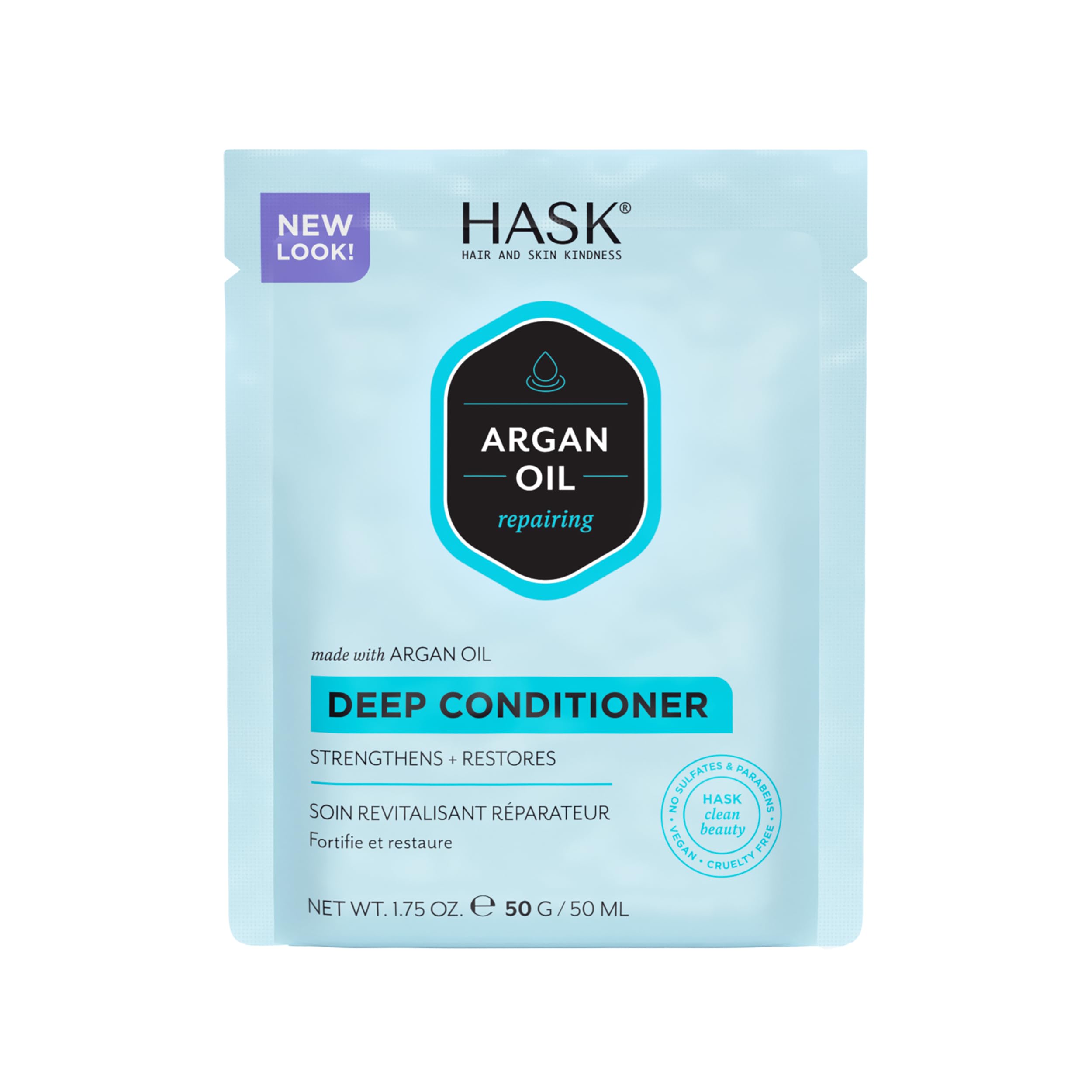 Hask Argan Oil From Morocco Repairing Deep Conditioner, Hair Treatment 1.75 oz