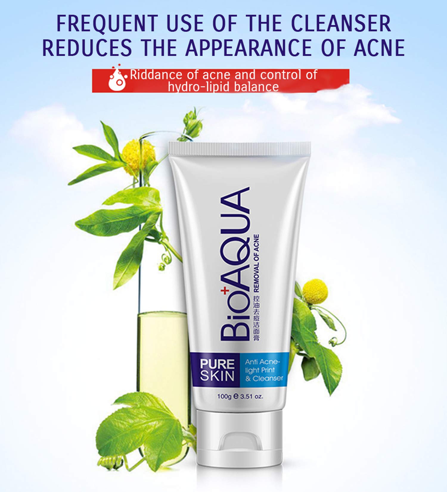 Bioaqua Face Skin Care Acne Anti-Wrinkle Removal Cream Spots Scar Blemish Marks 100G