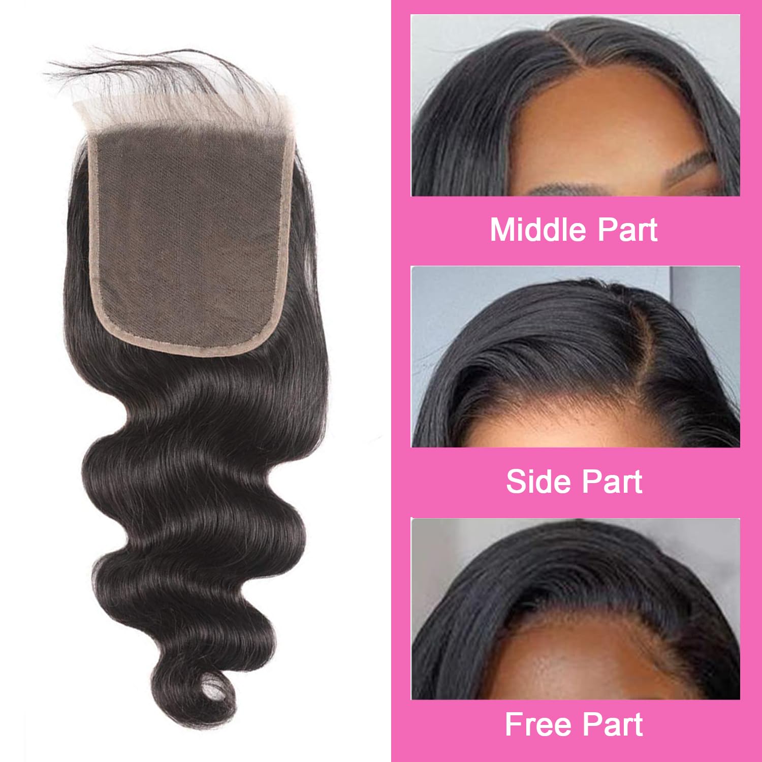 6x6 Hd Lace Closure Human Hair Pre Plucked With Baby Hair Body Wave High Density Unprocessed Brazilian Virgin Hair 10a Grade Nat