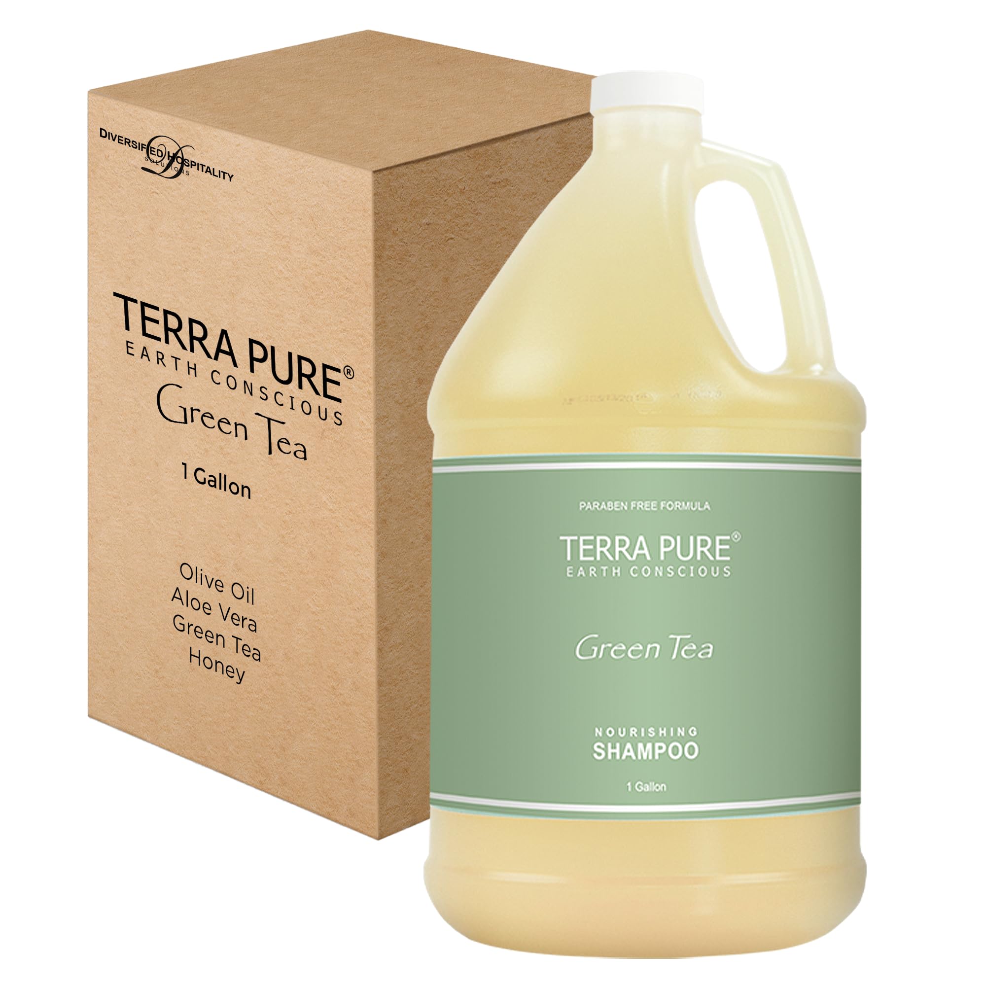 Terra Pure Hotel Shampoo | Four Gallons | Designed to Refill Soap Dispensers (Set of 4)
