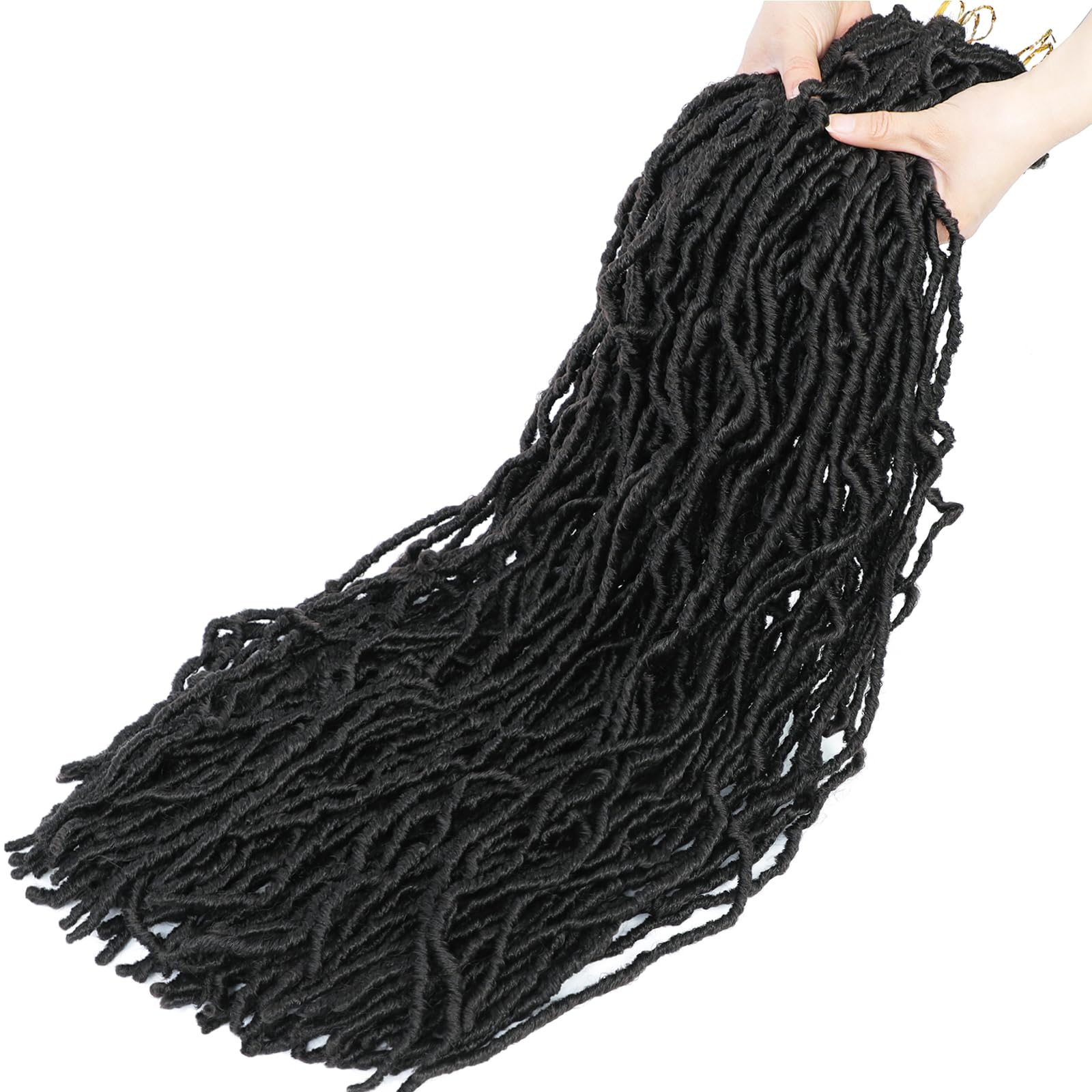 Soft Locs 30 Inch Faux Locs Crochet Hair 7 Packs Crochet Locs Natural Long Locs Crochet Hair For Women Synthetic Pre Looped Croc