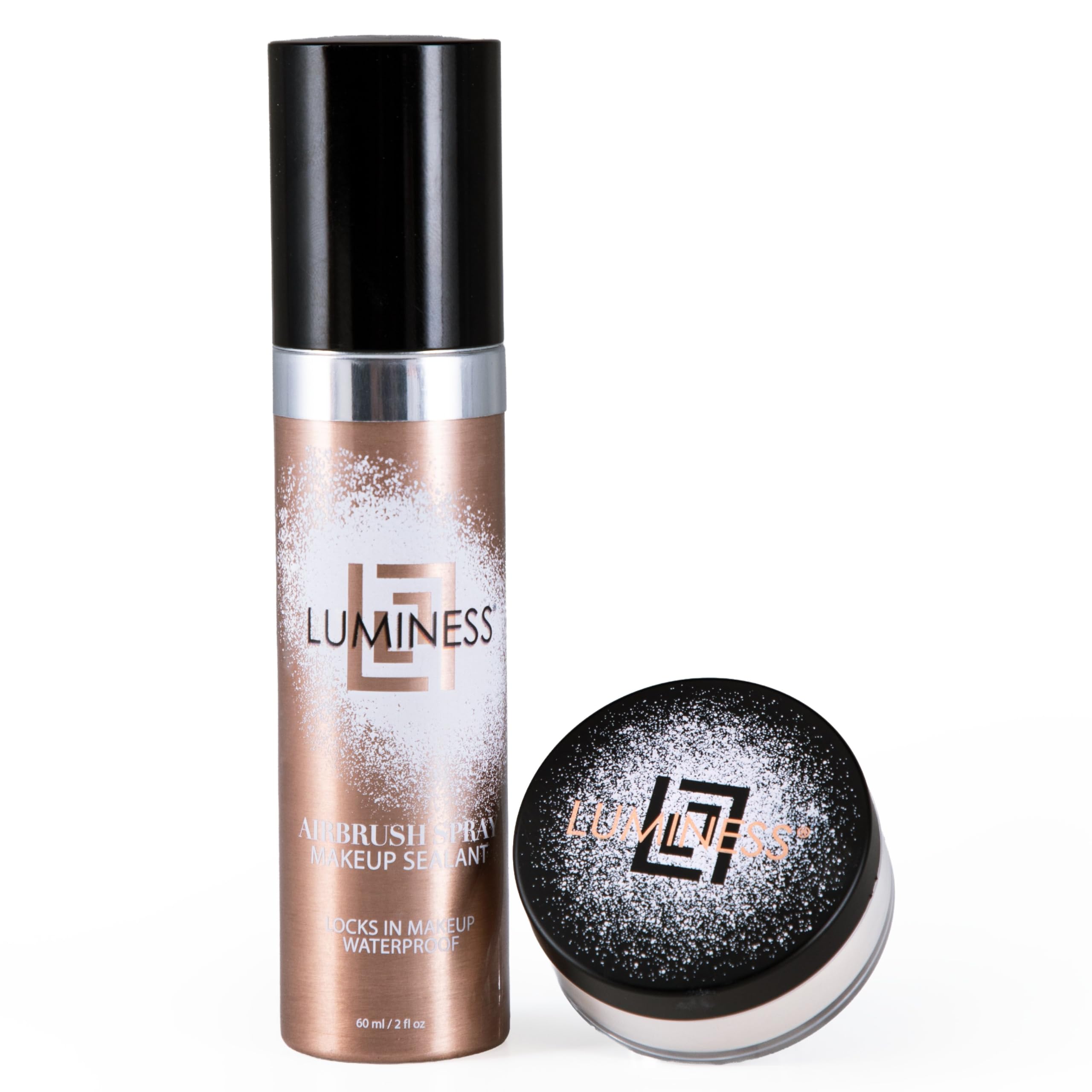 LUMINESS Ready Set Go Makeup Kit  Setting Spray & Airbrush Setting Powder
